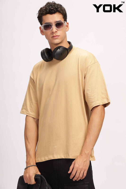 Mens Brown Oversized T-Shirt 