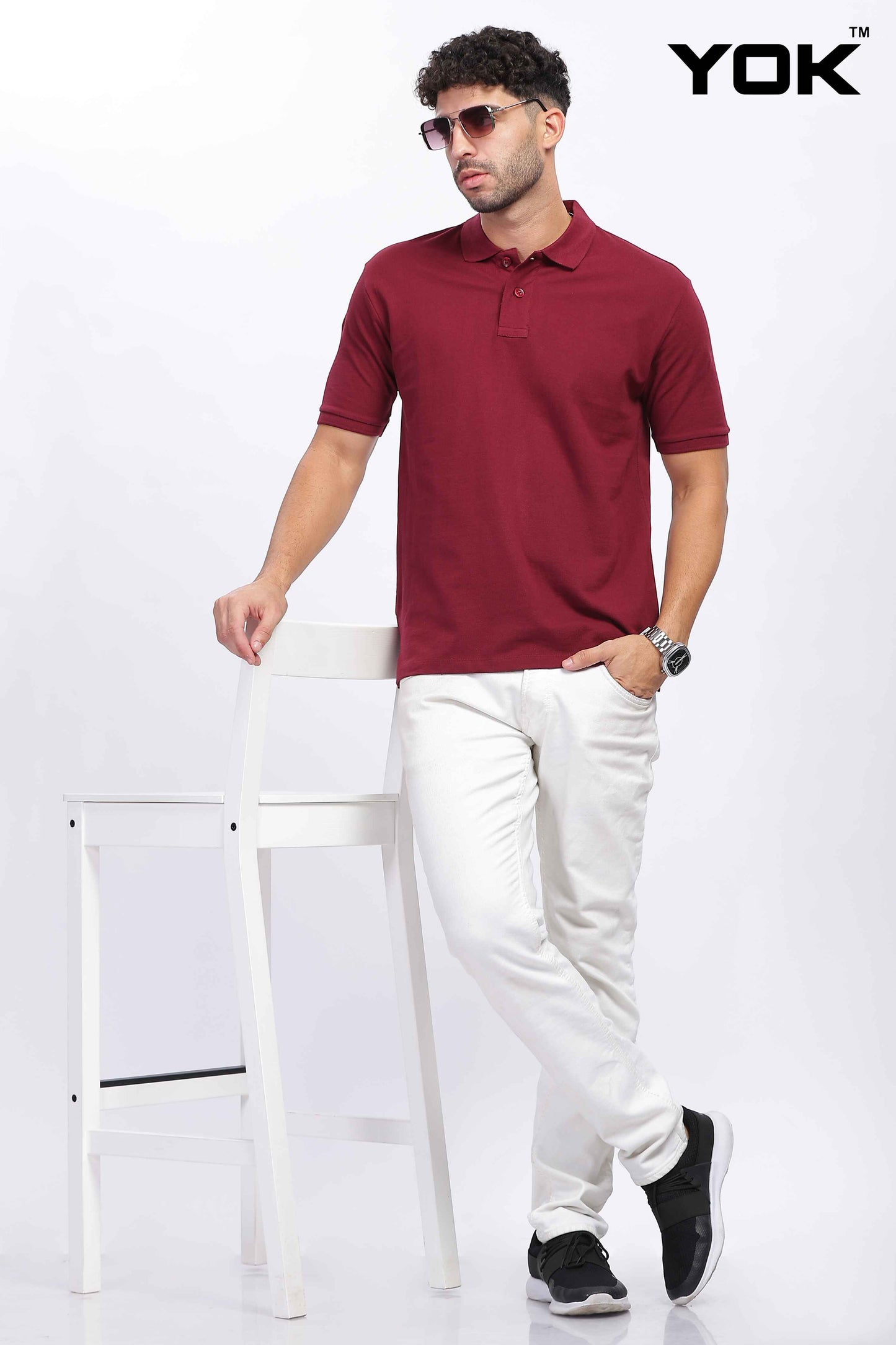  Maroon Polo T-Shirt 