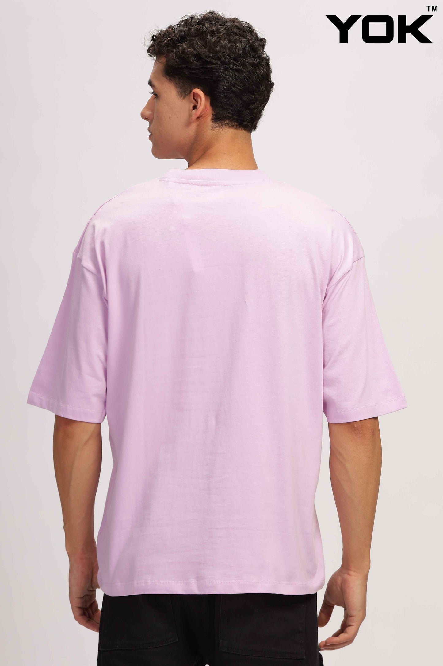 Mens Lavender Oversized T-Shirt 