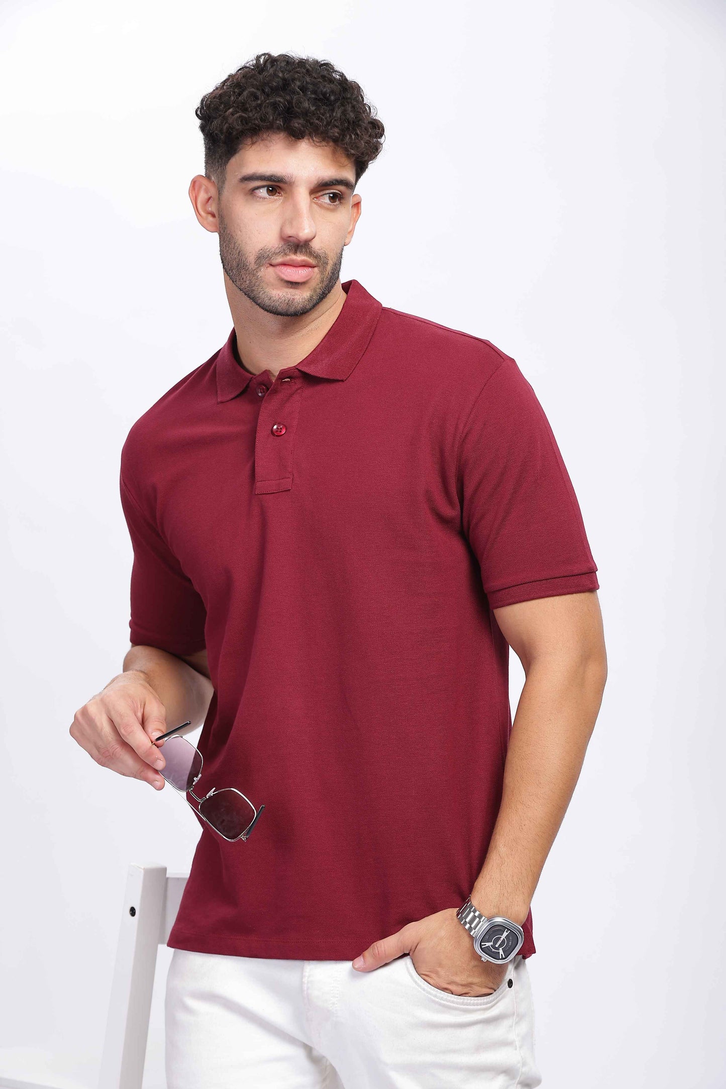  Maroon Polo T-Shirt 