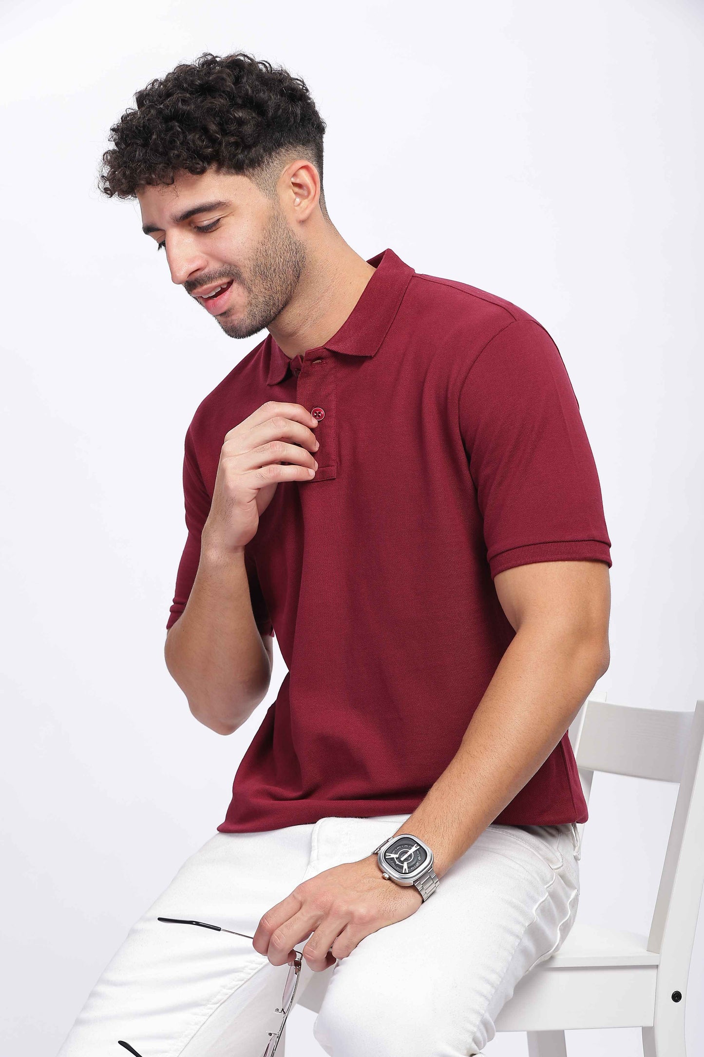  Maroon Polo T-Shirt 