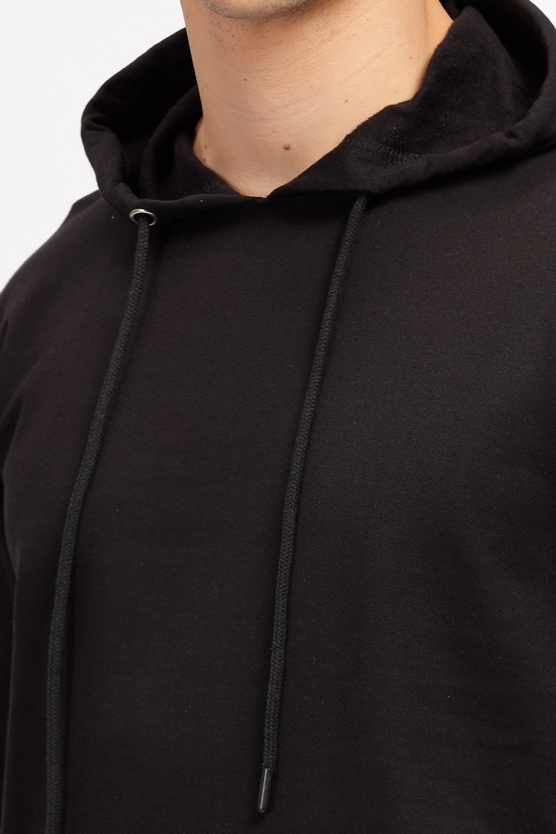 Plain Black Hoodie for Men