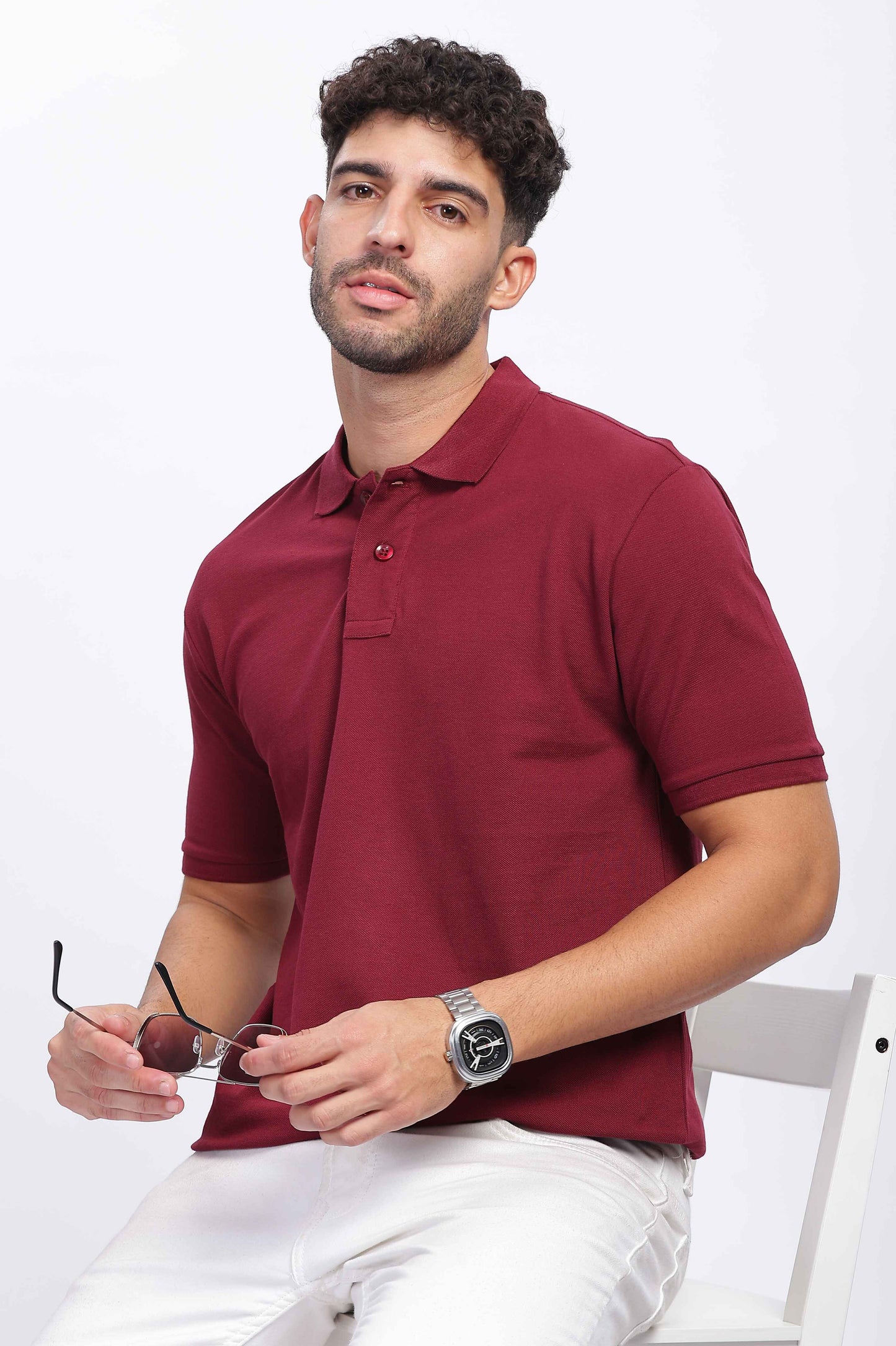  Maroon Polo T-Shirt 