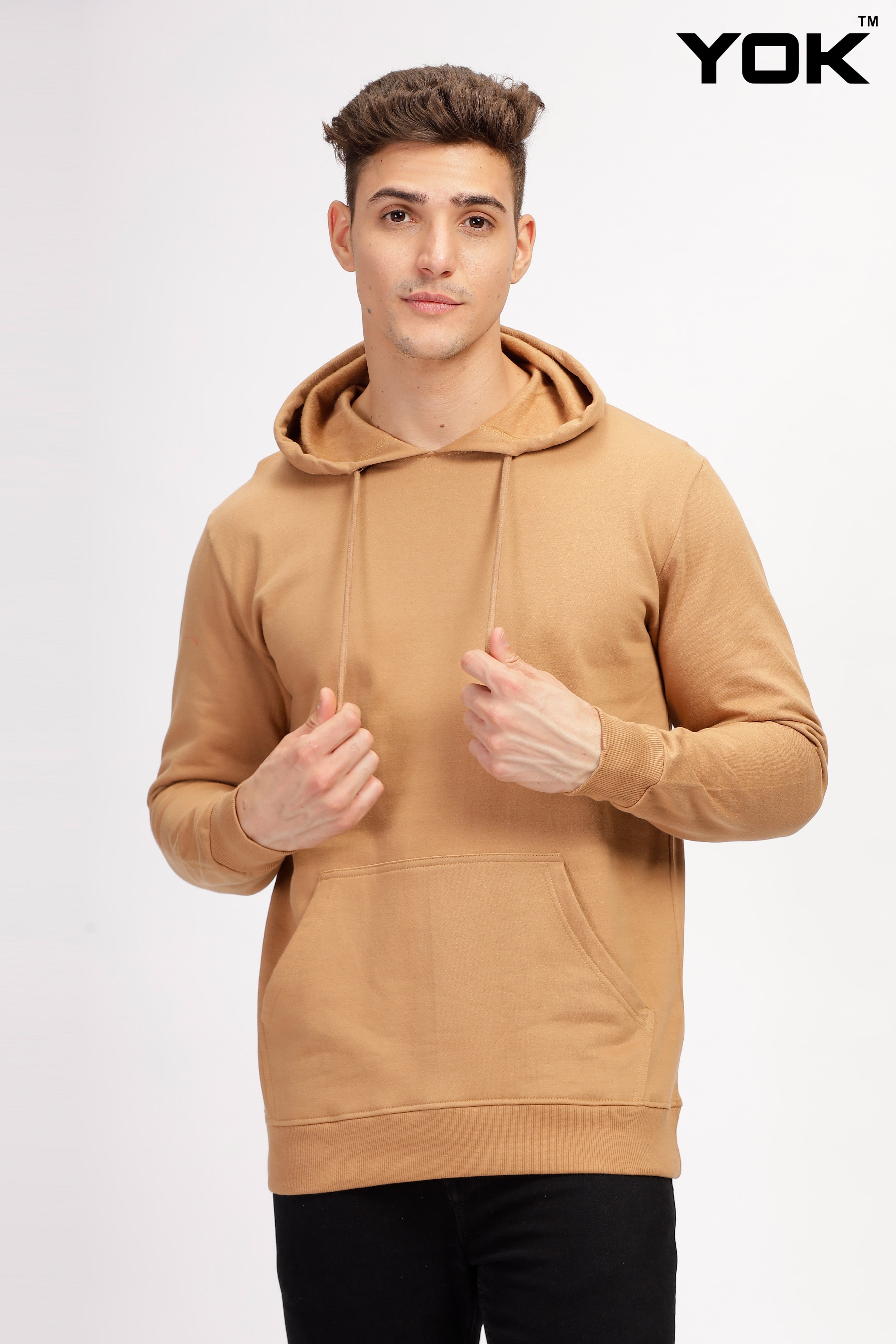 Mens brown hoodie best sale