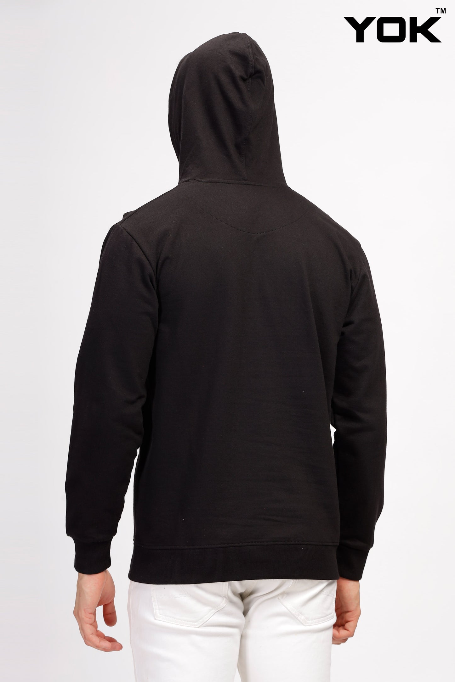 Plain Black Hoodie for Men