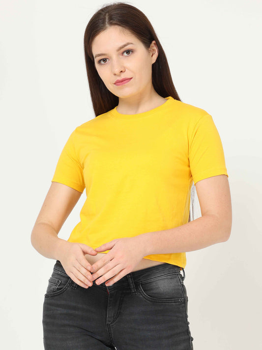 Cropped Yellow Top 