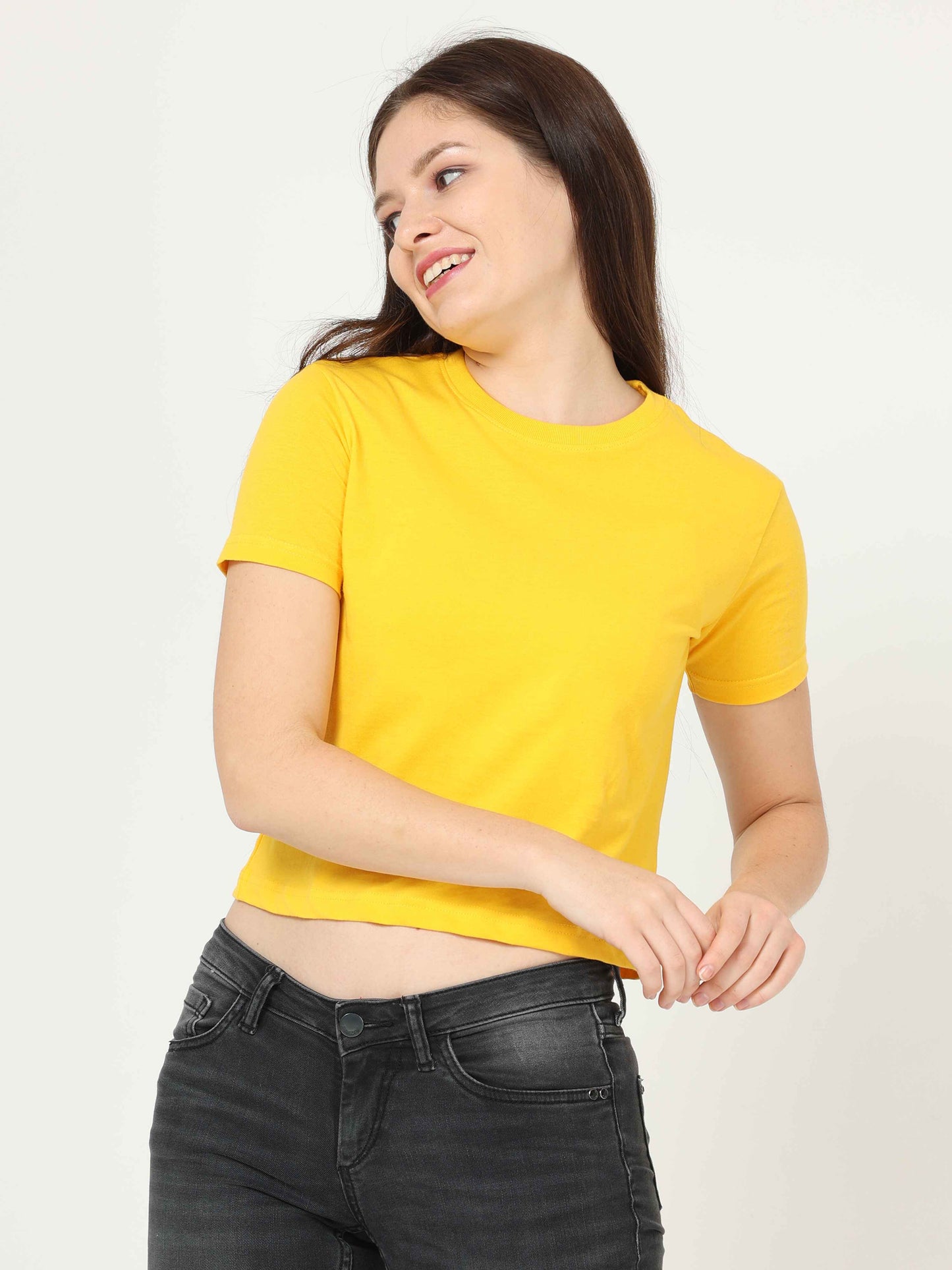 Cropped Yellow Top 