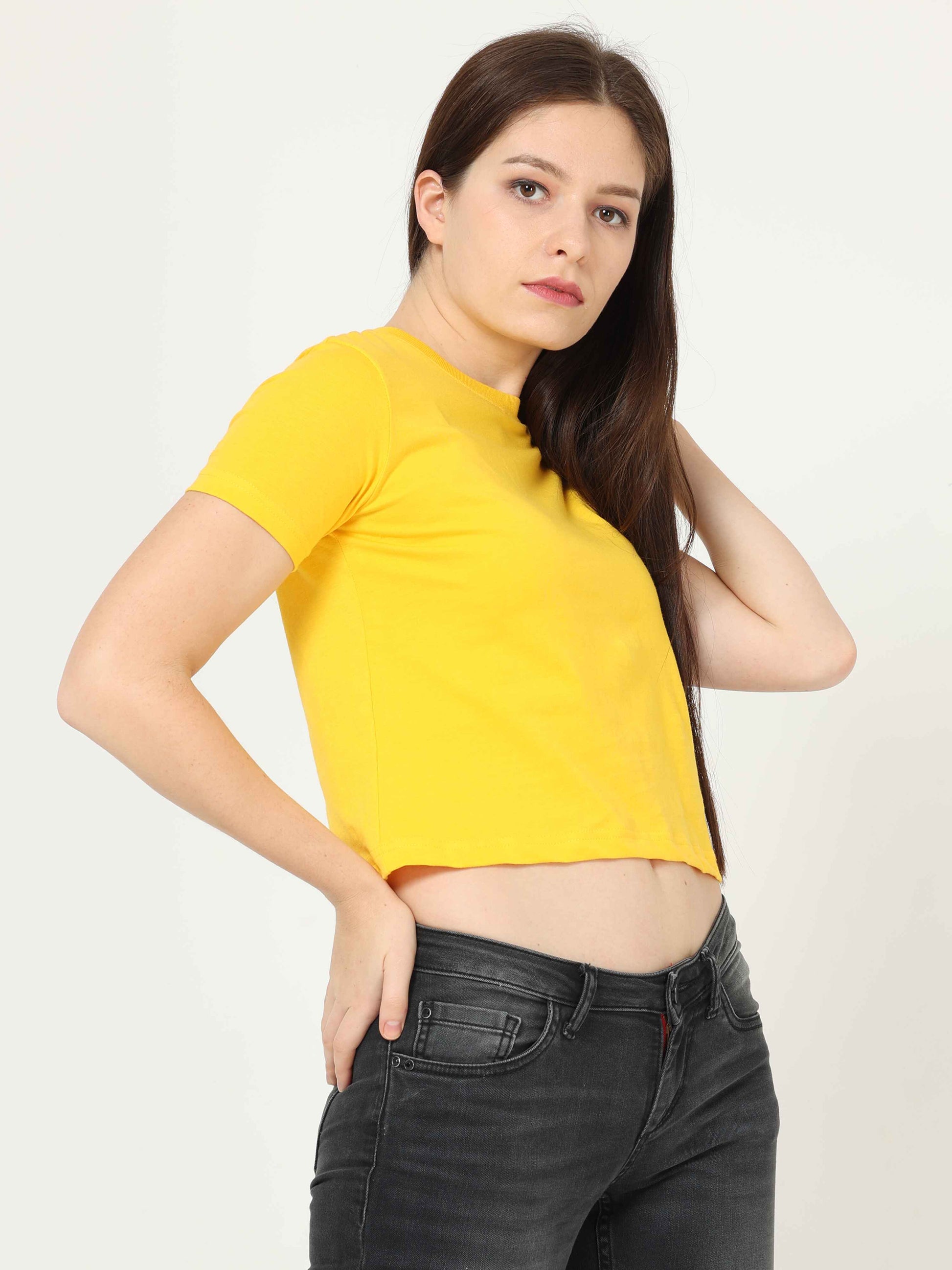 Cropped Yellow Top 