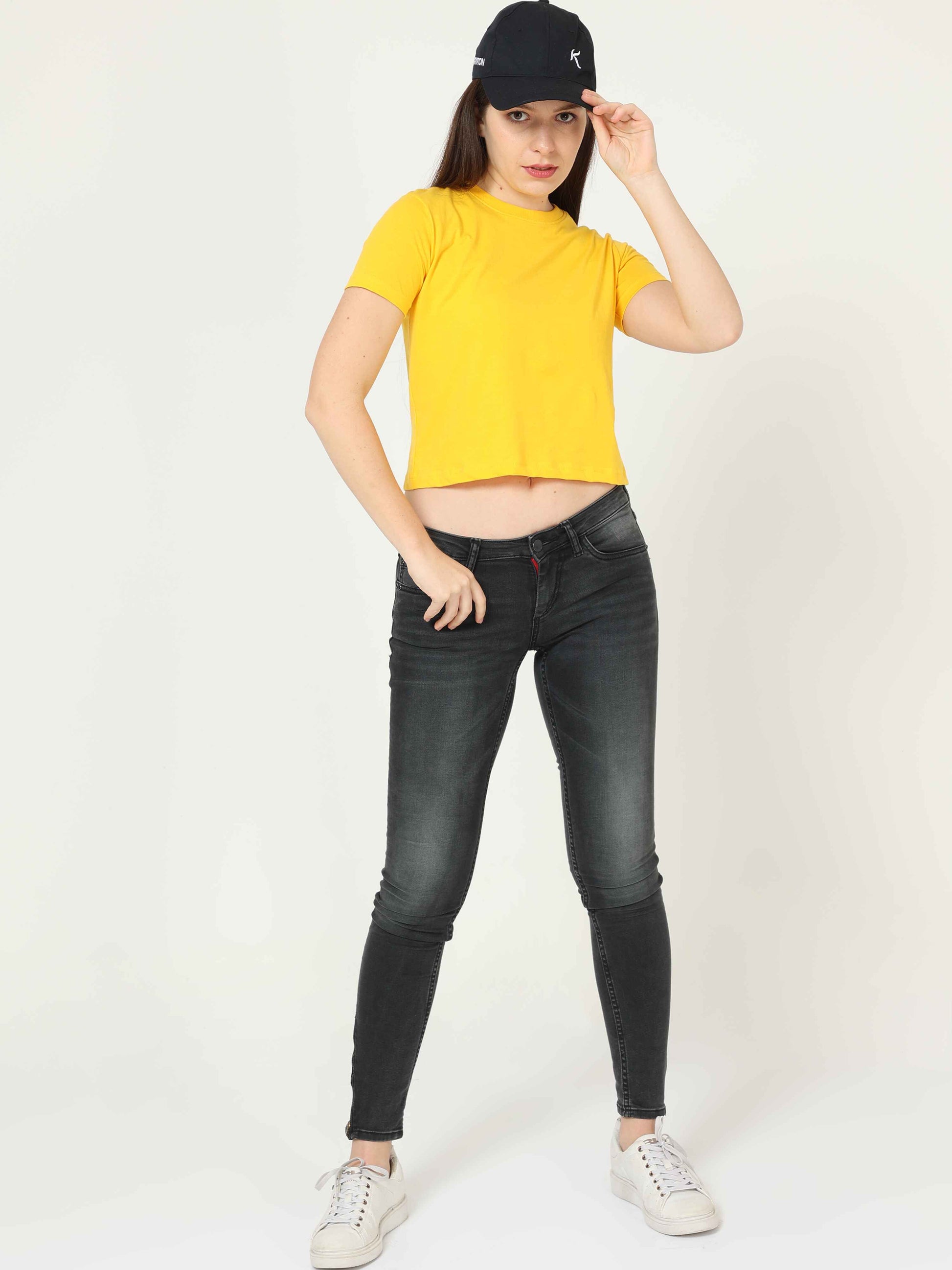 Cropped Yellow Top 