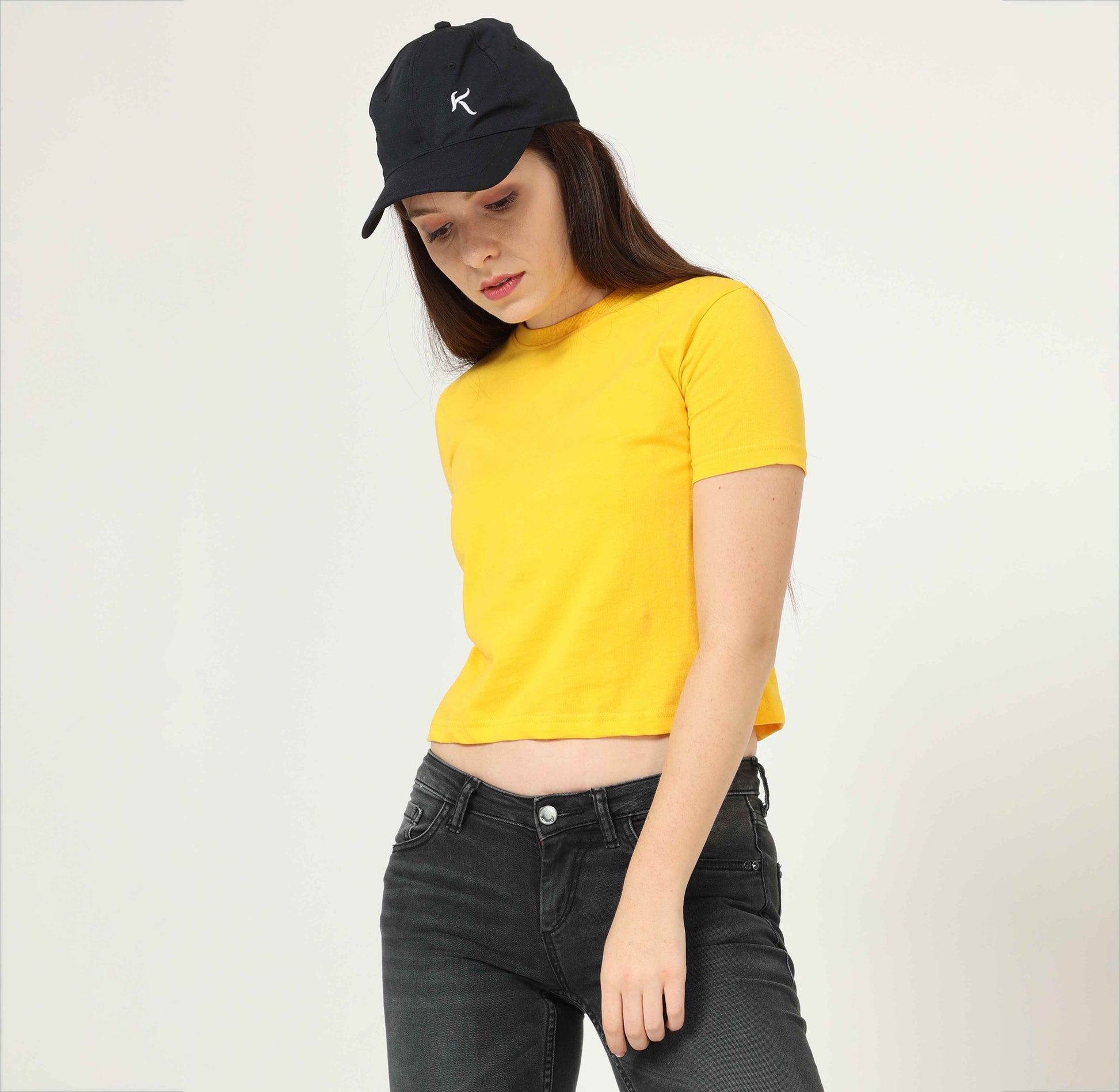 Cropped Yellow Top 