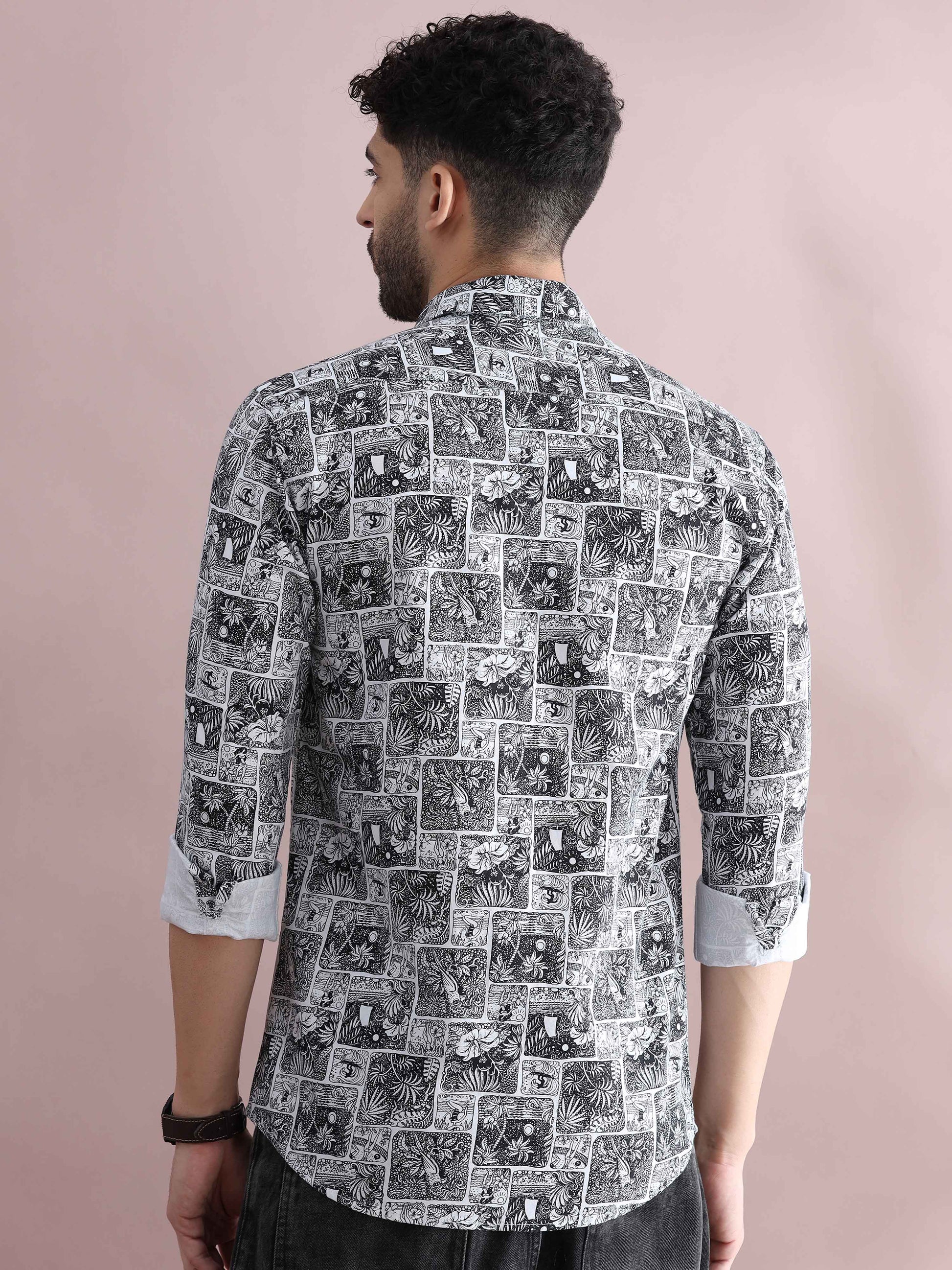 Cotton Printed Shirt for Men