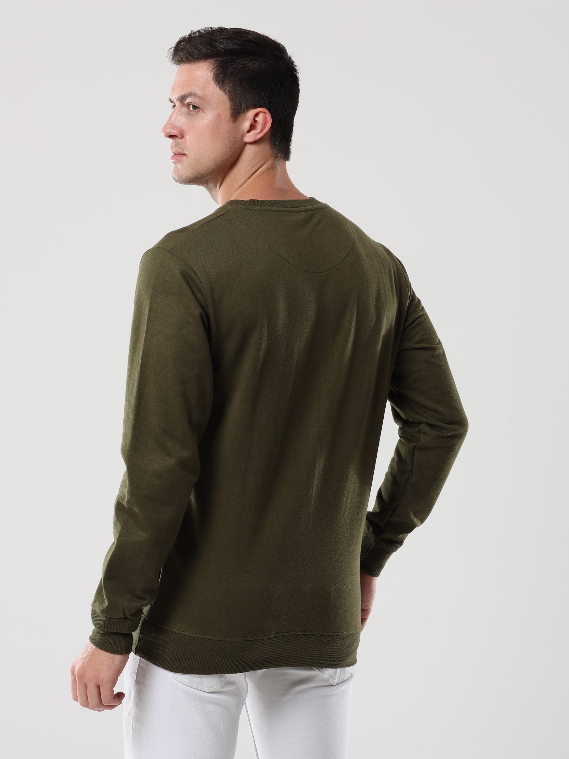 Men's Olive Green Sweatshirt 