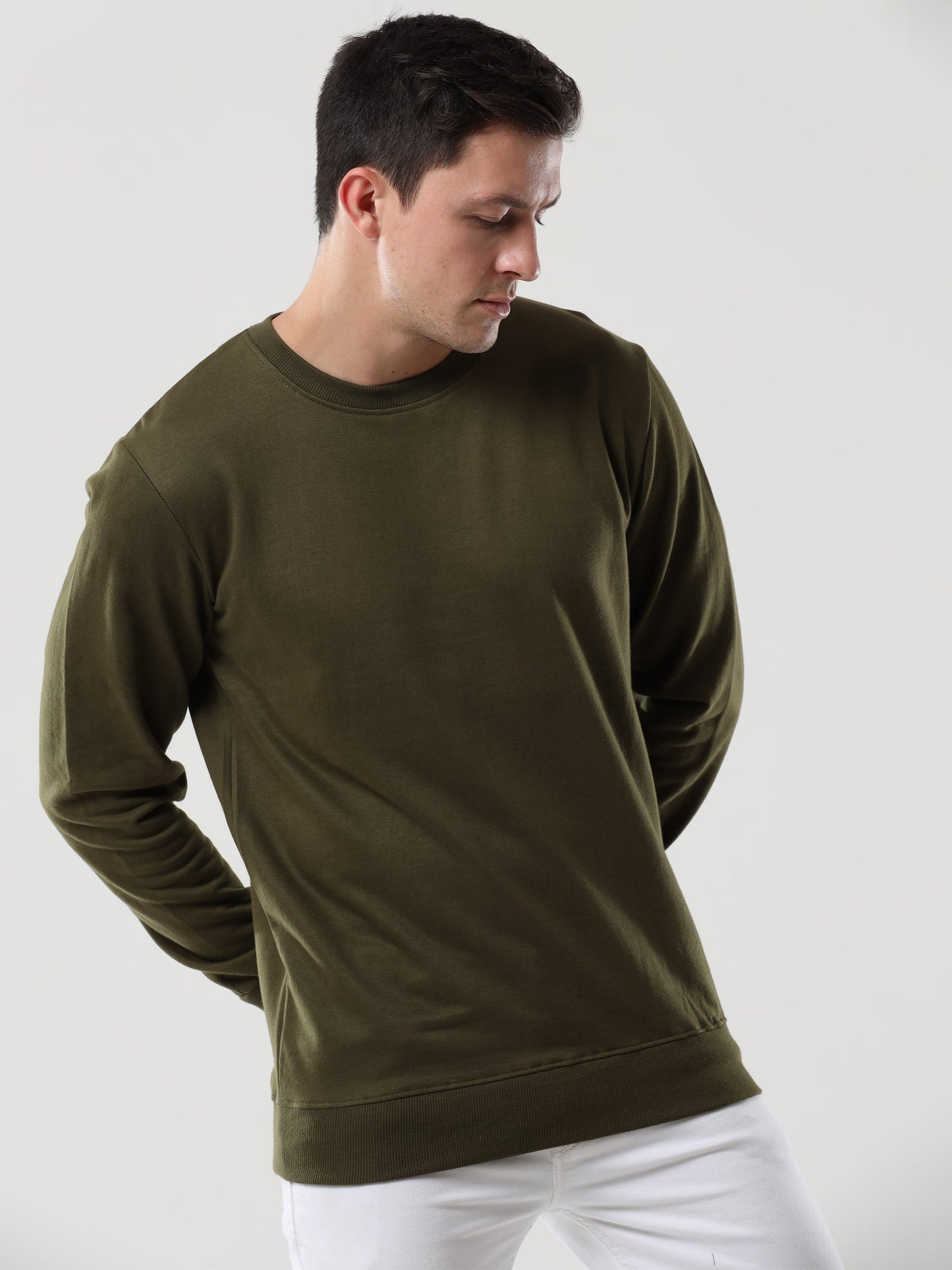 Men's Olive Green Sweatshirt 