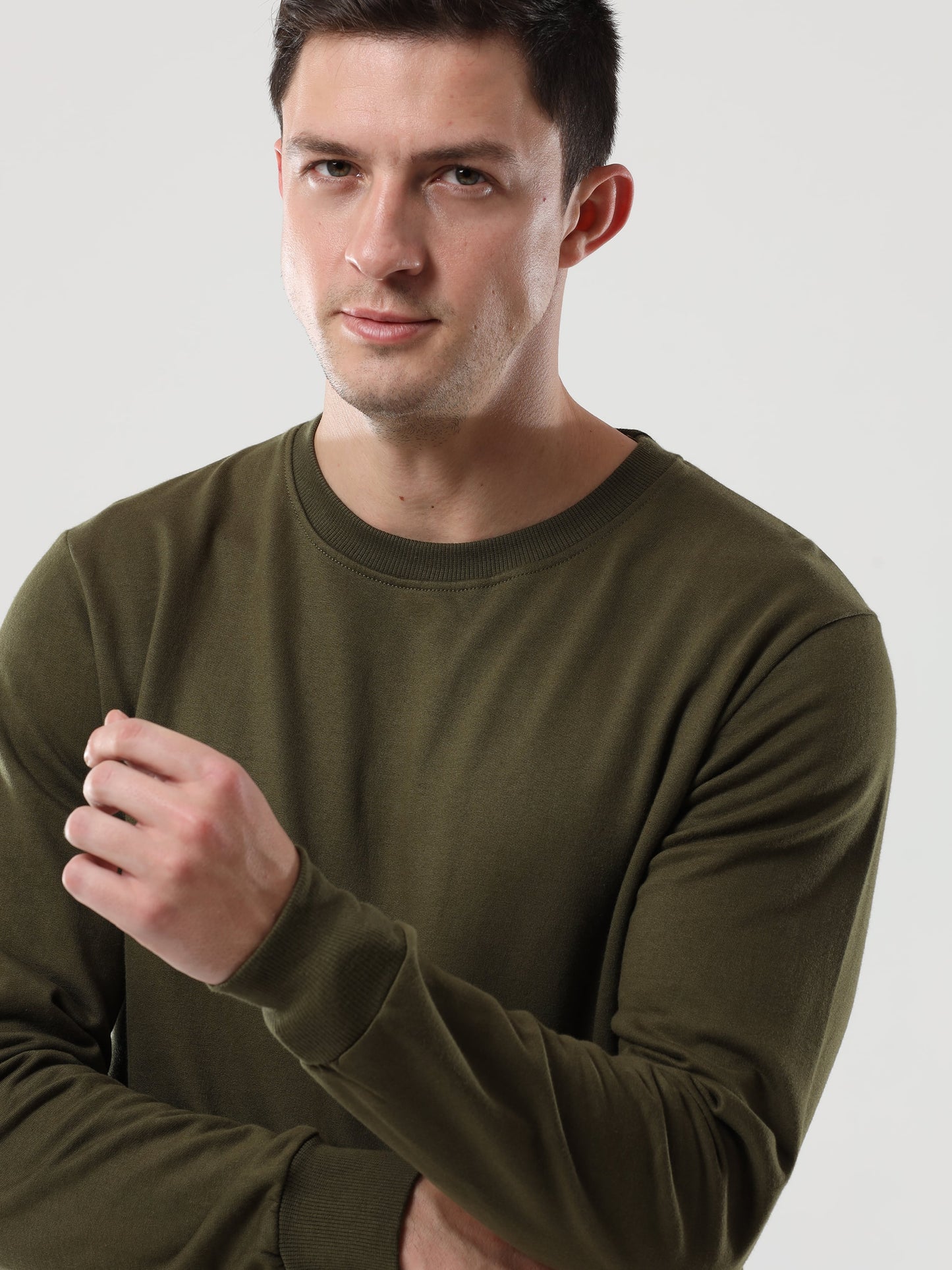 Men's Olive Green Sweatshirt 