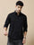 Black Solid Cotton Shirt