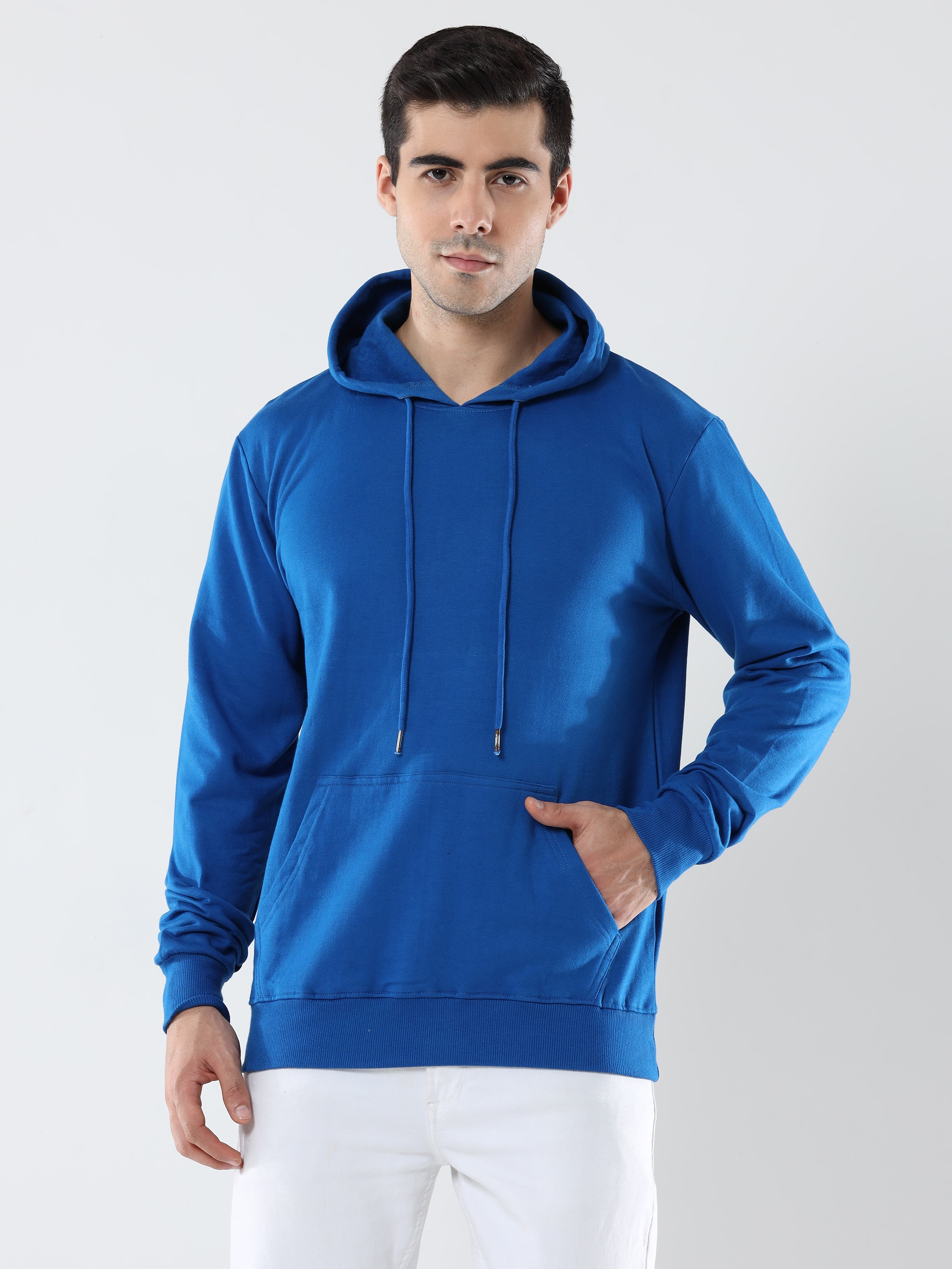 Shop Plain Blue Hoodie for Men Online at Great Price