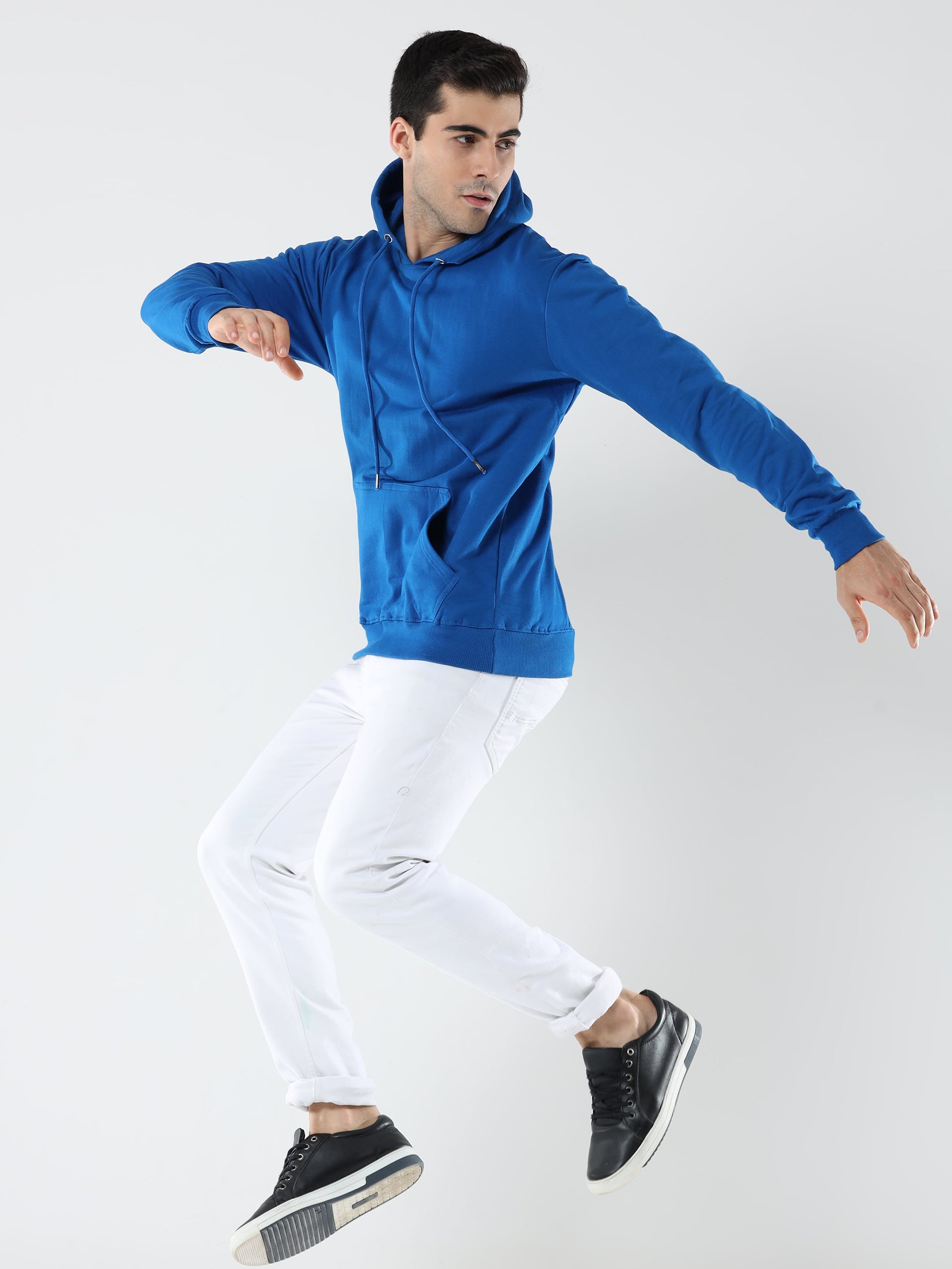 Plain Blue Hoodie for Men 