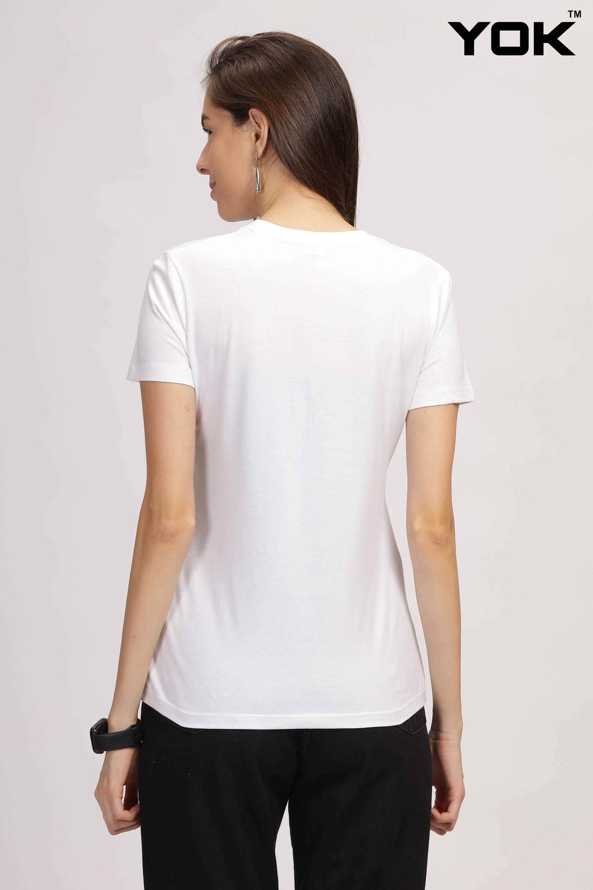 Plain White T Shirt for Women