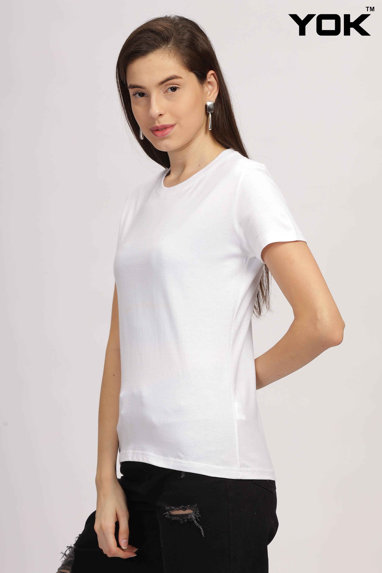 Plain White T Shirt for Women