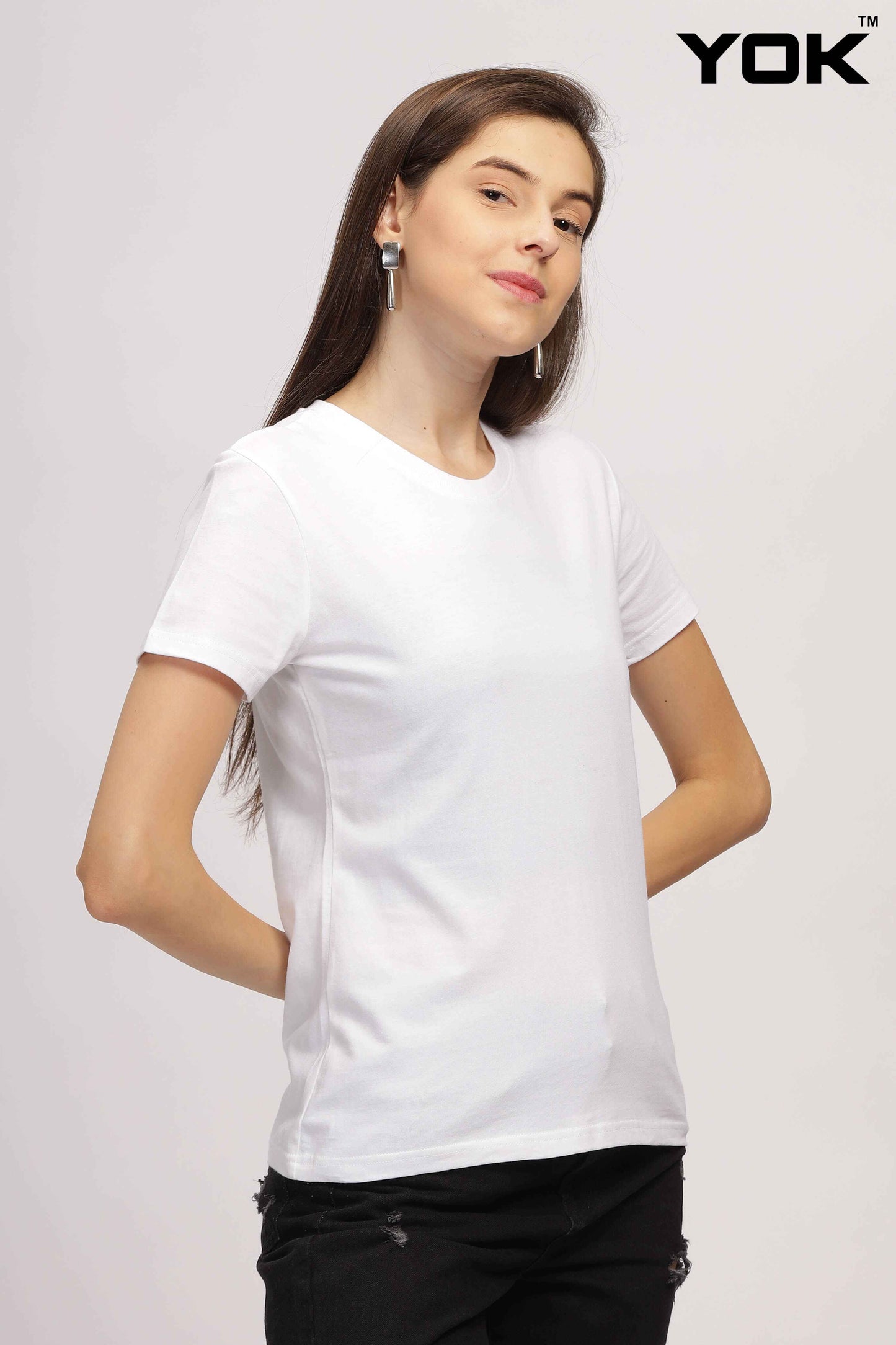 Plain White T Shirt for Women