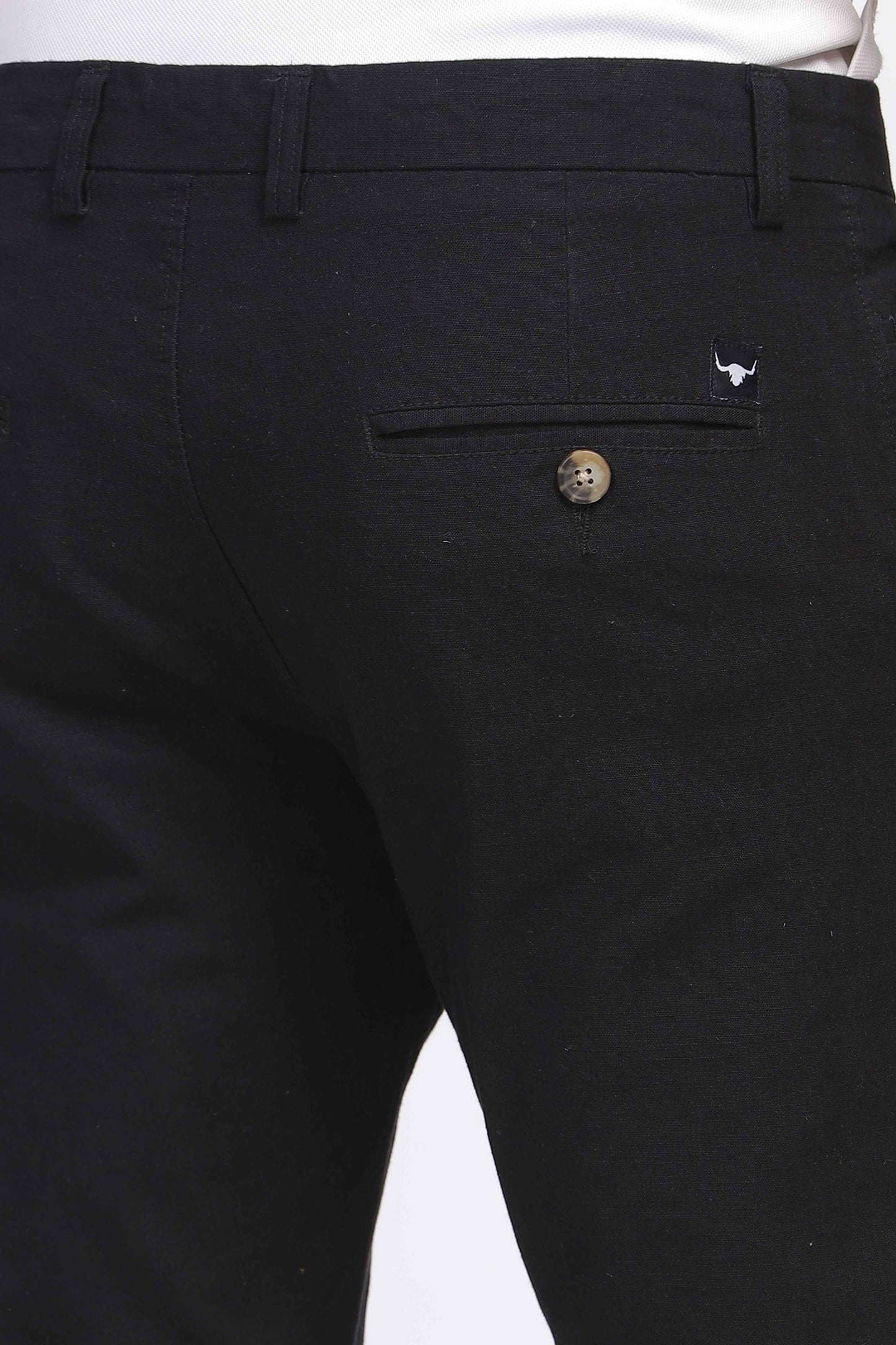 YOK Men Black Chinos Trouser