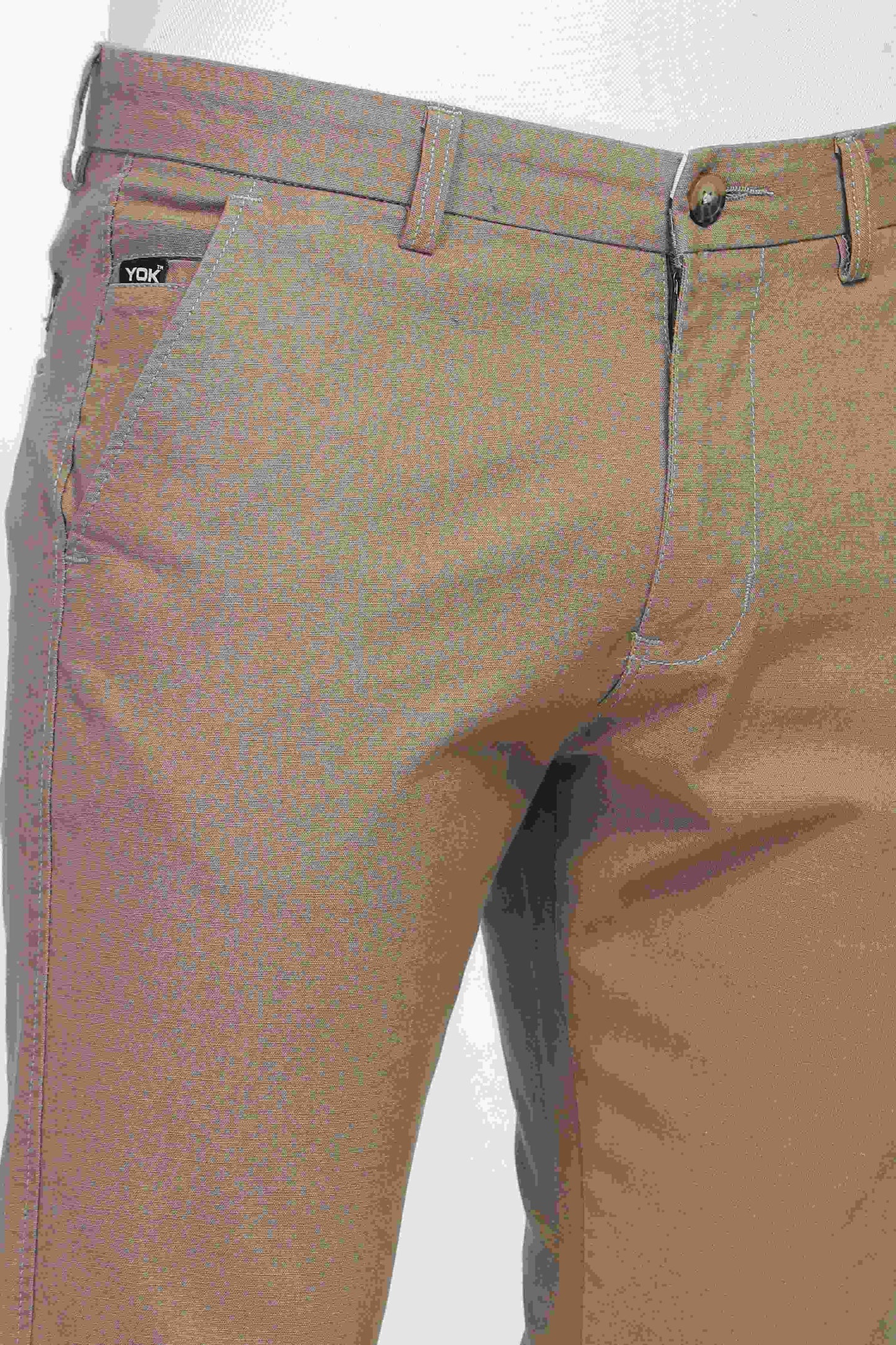 Khaki Chinos Trousers for Men