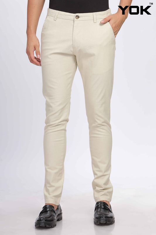 Mens Beige Chino Trouser