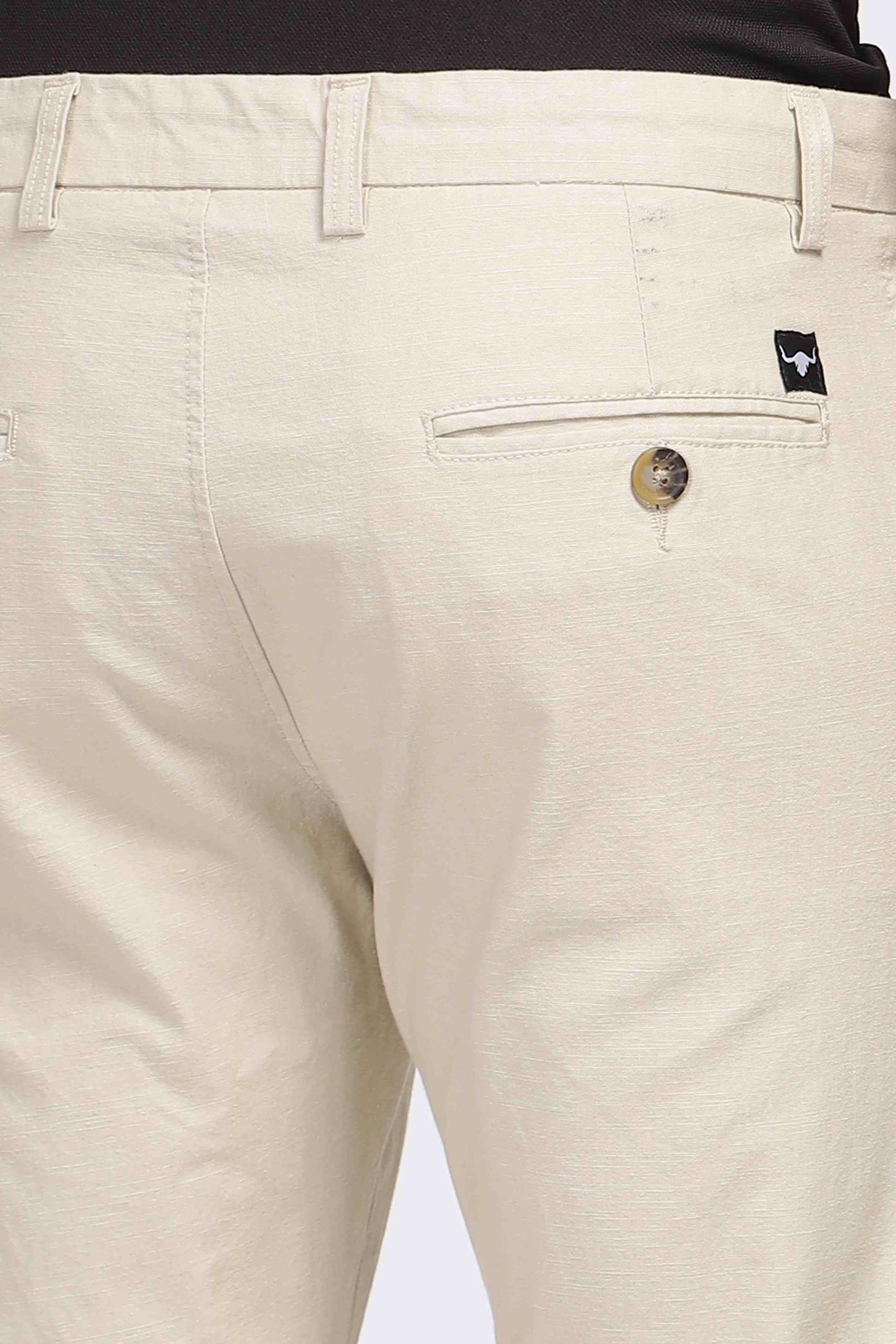 Mens Beige Chino Trouser