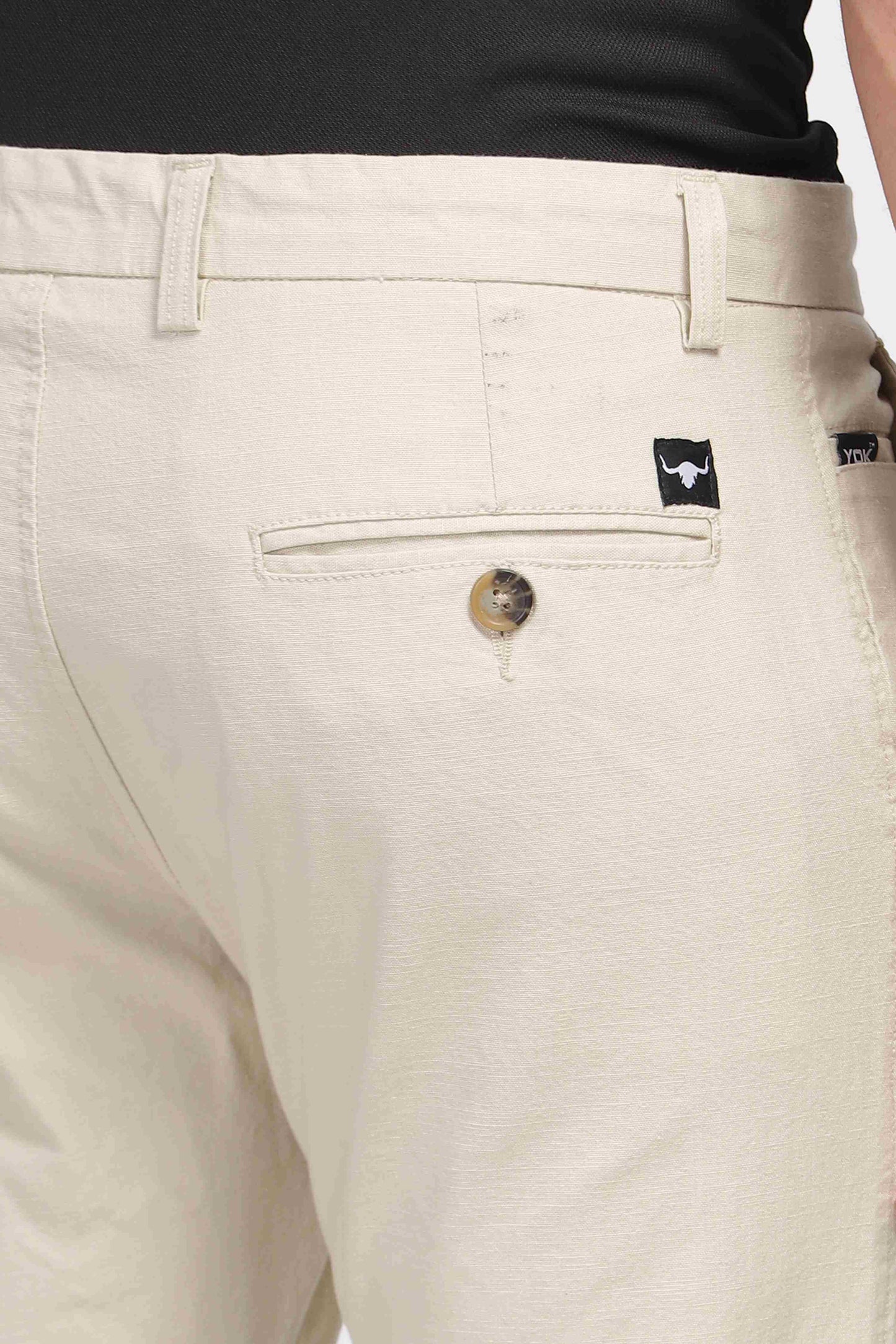 Mens Beige Chino Trouser