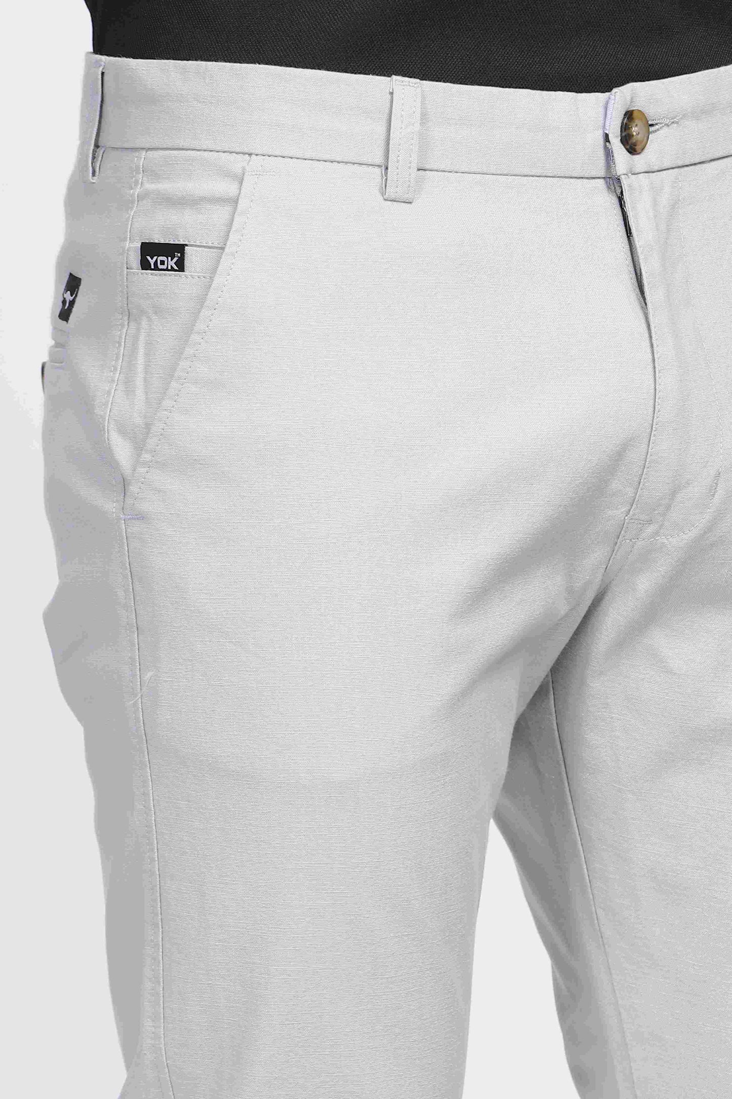 Mens Light Grey Chinos