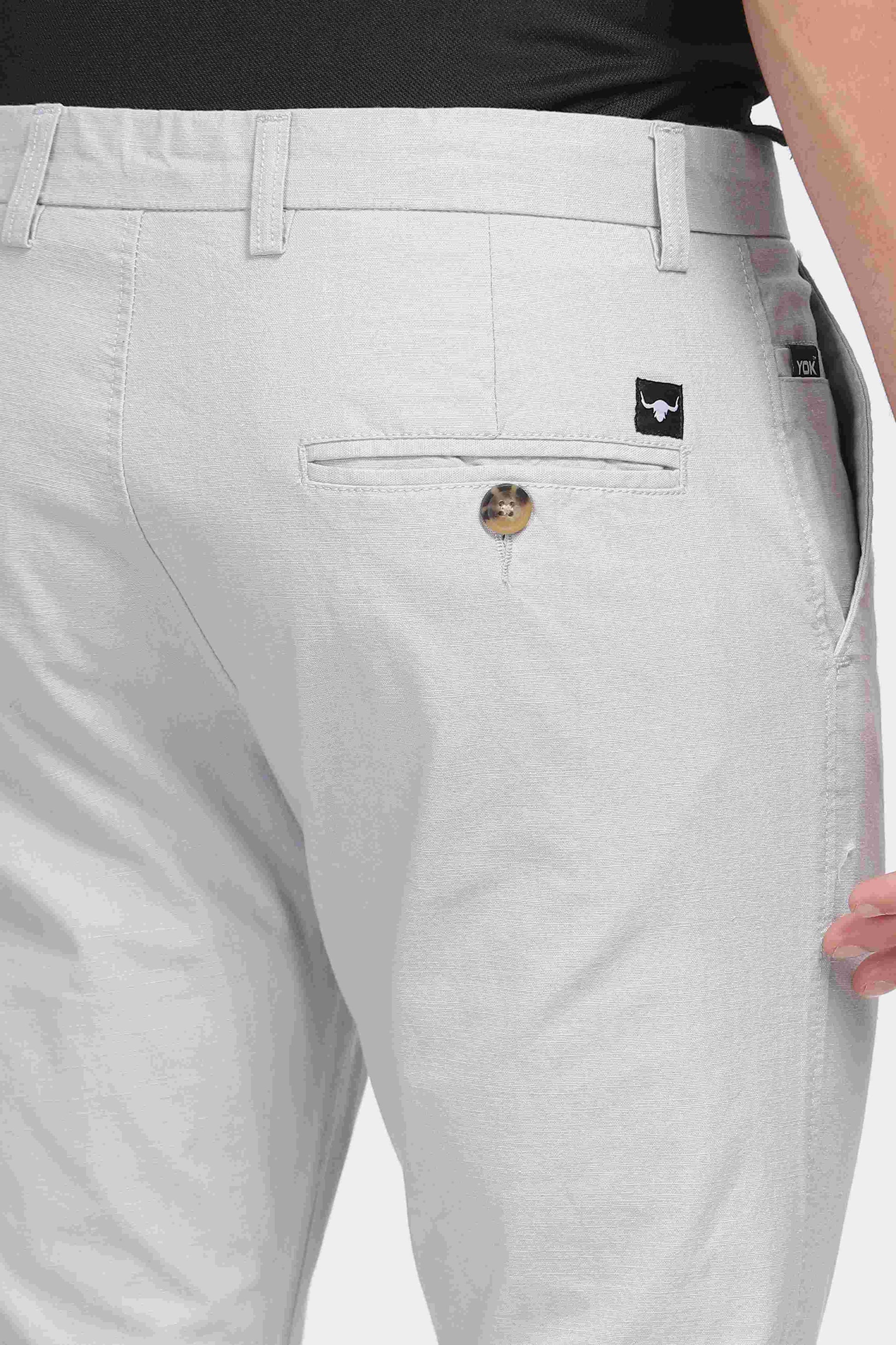 Mens Light Grey Chinos