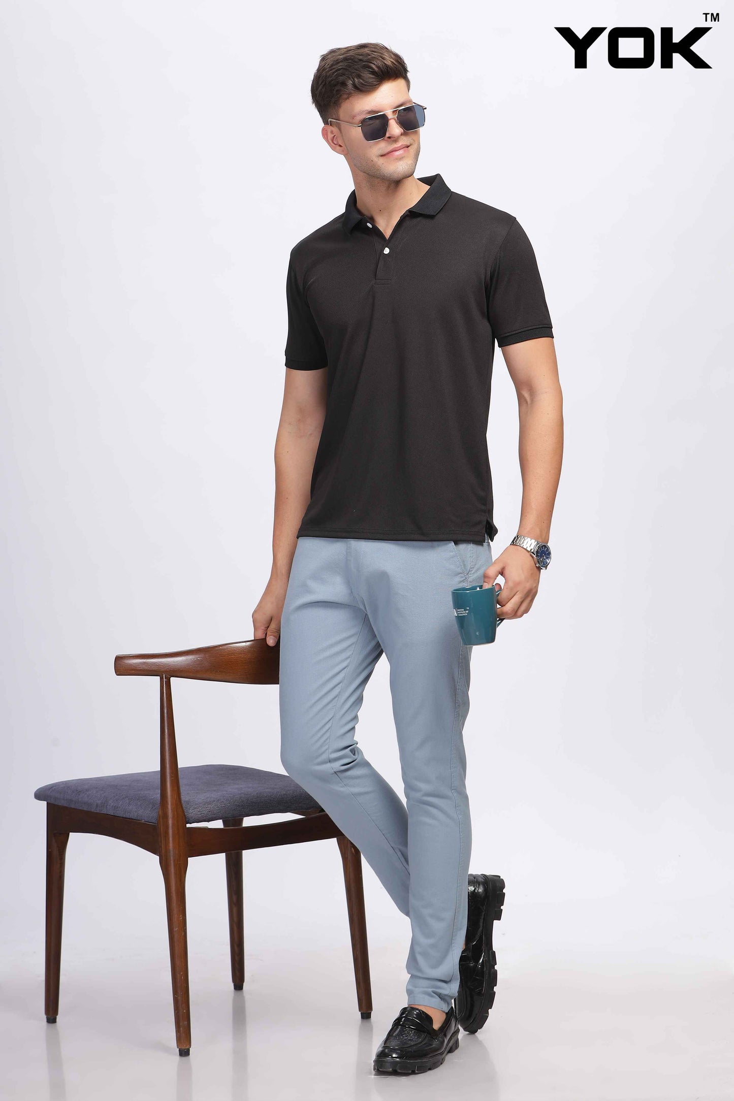  Light Blue Chino Pants for Men