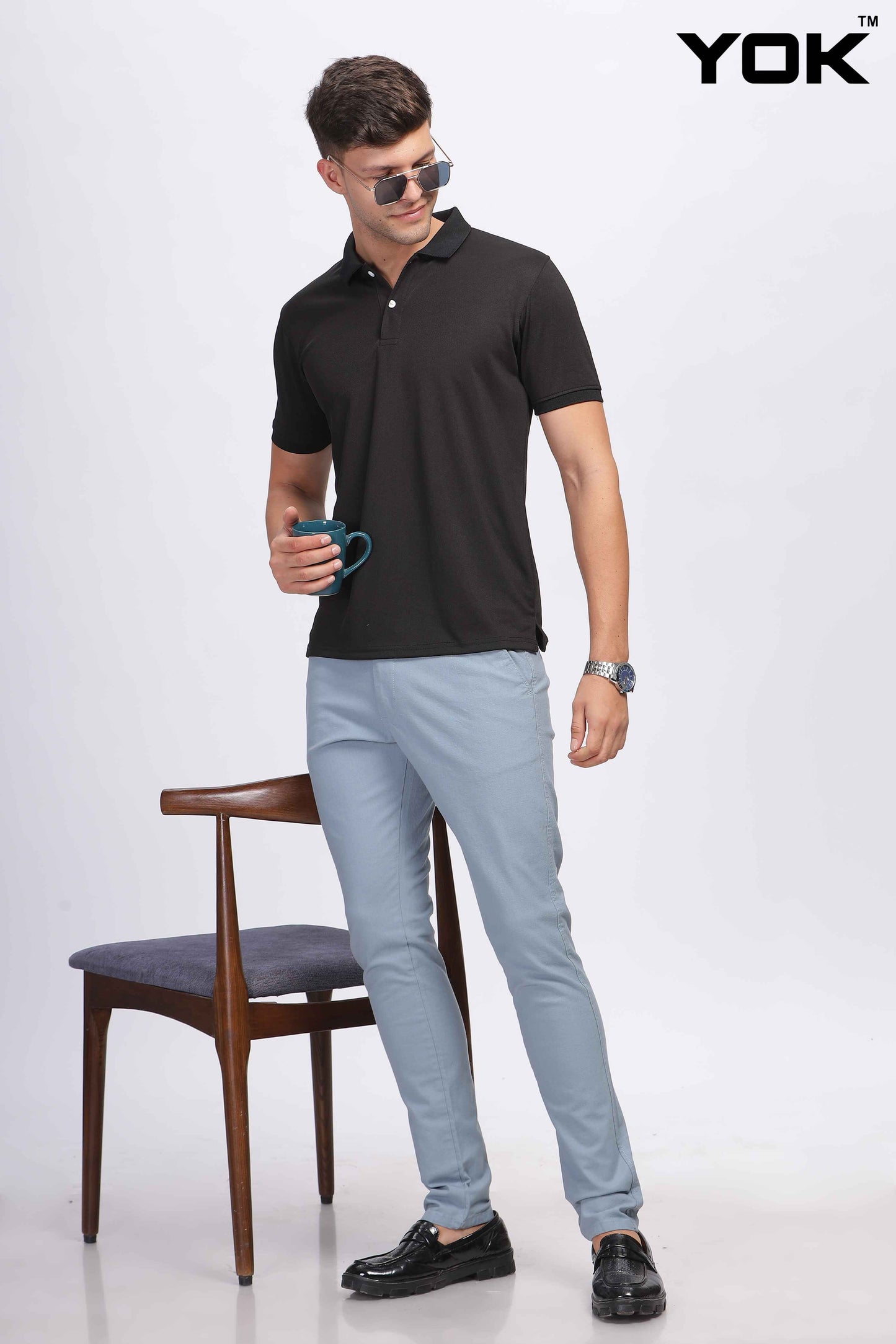  Light Blue Chino Pants for Men