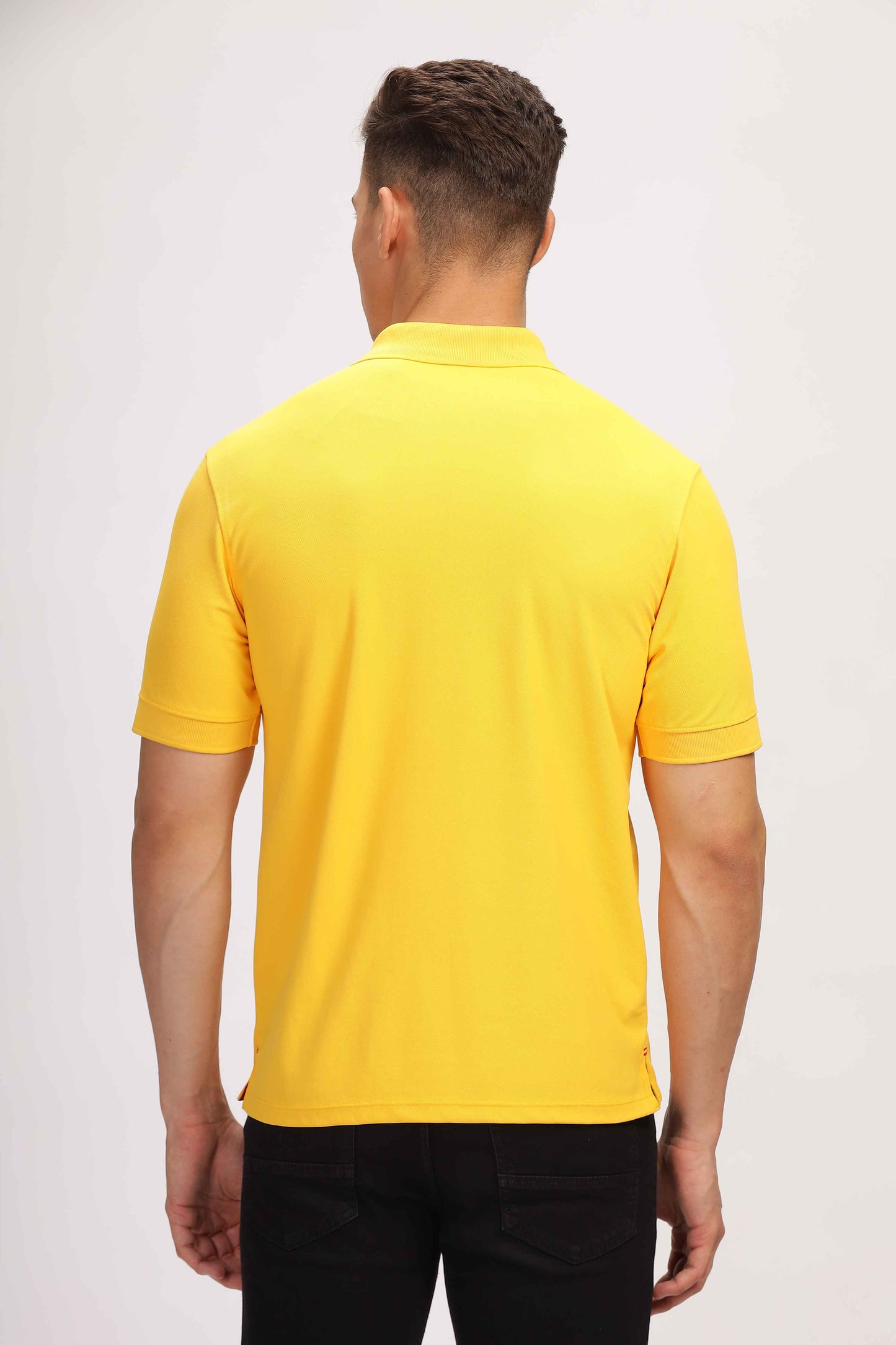 Poly Active Yellow Polo T - Shirt