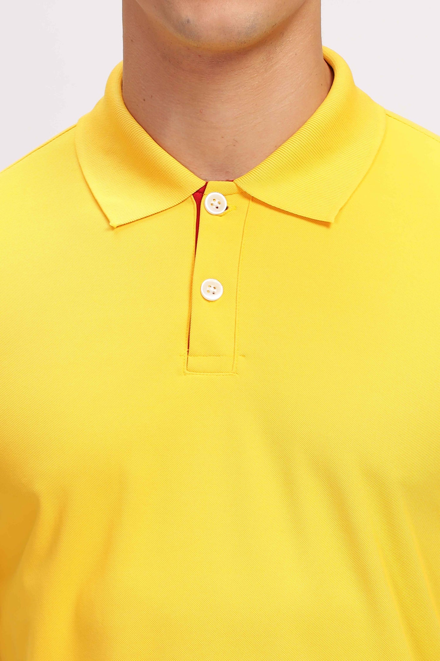 Poly Active Yellow Polo T - Shirt