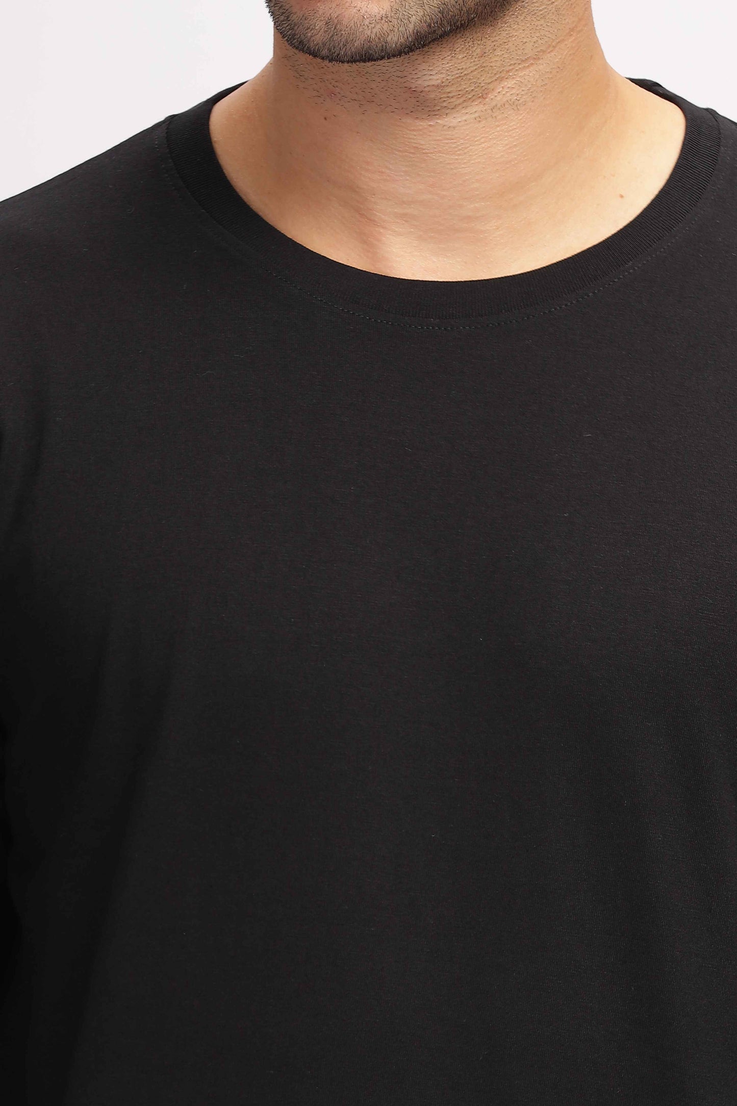 Plain black Full Sleeves T-shirt