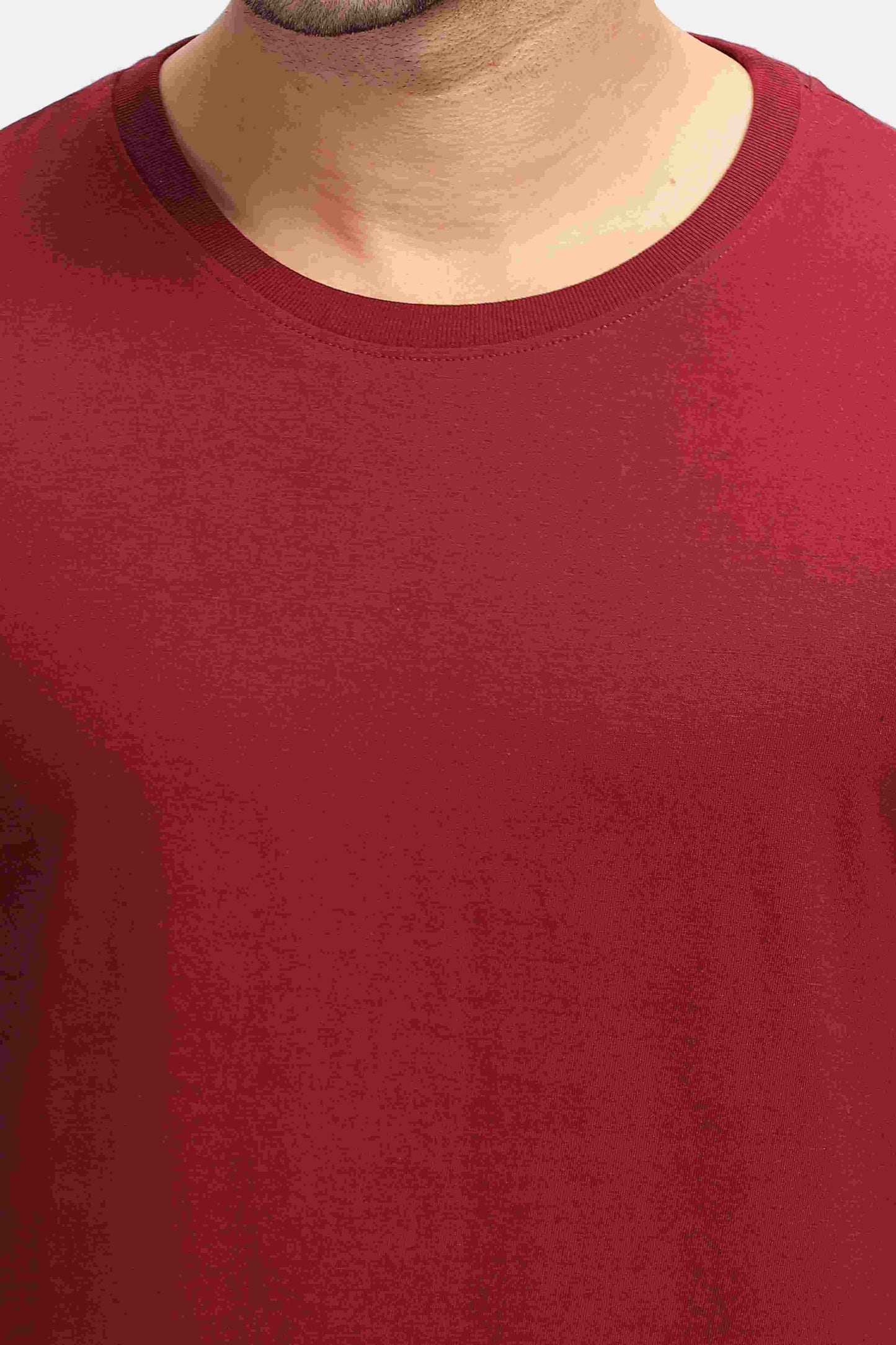 Plain burgundy Full Sleeves T-shirt