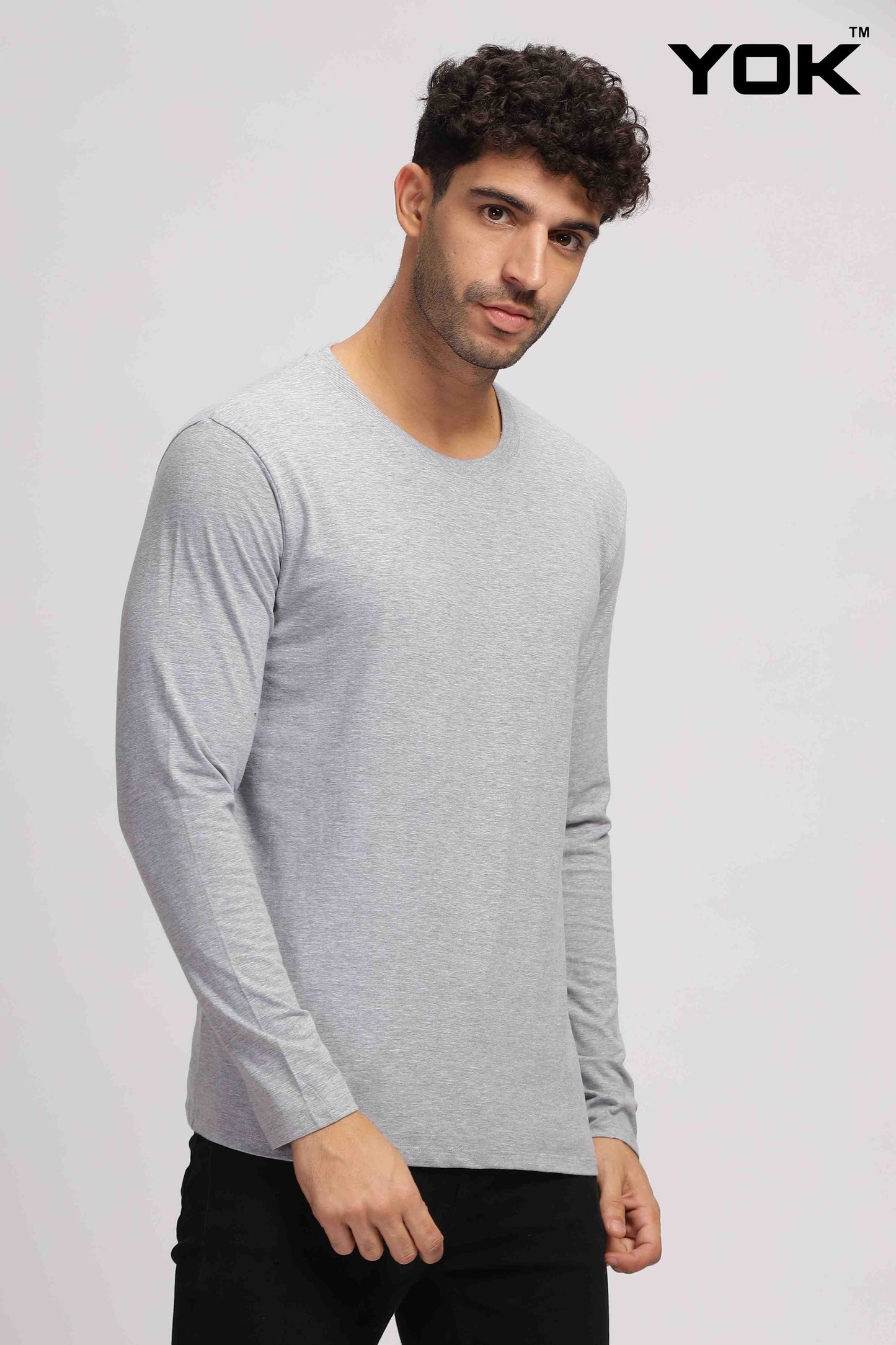 Plain greyFull Sleeves T-shirt