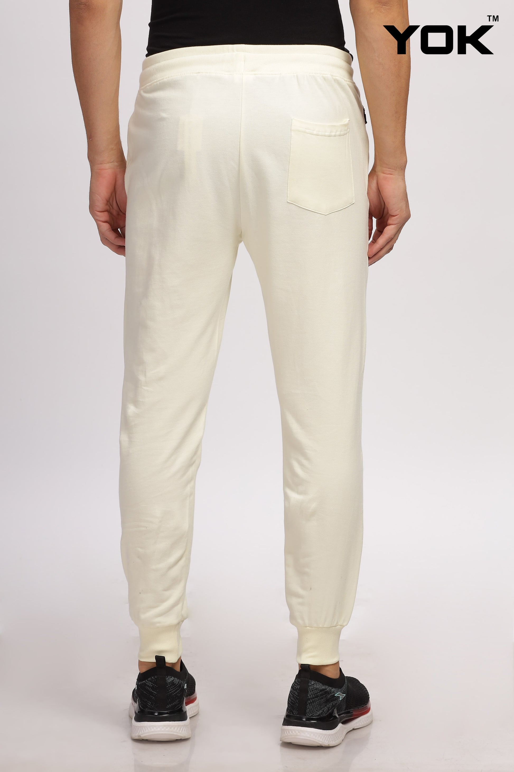 Men White Joggers 