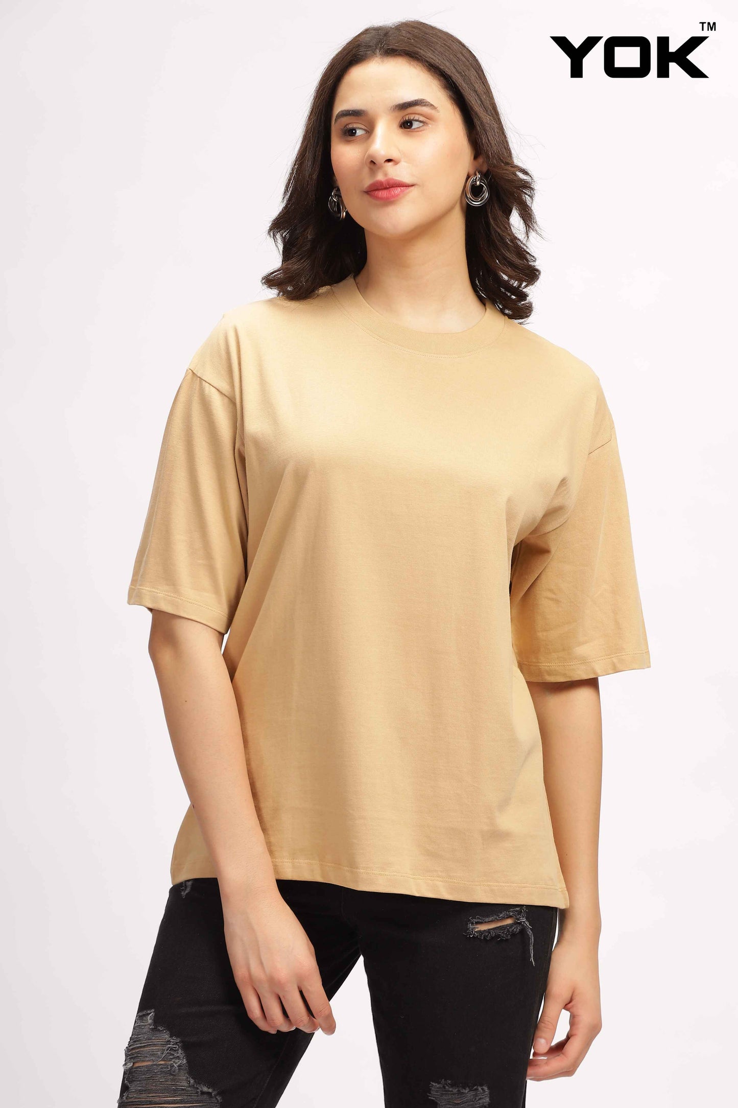 Womens Brown Oversized T Shirt 