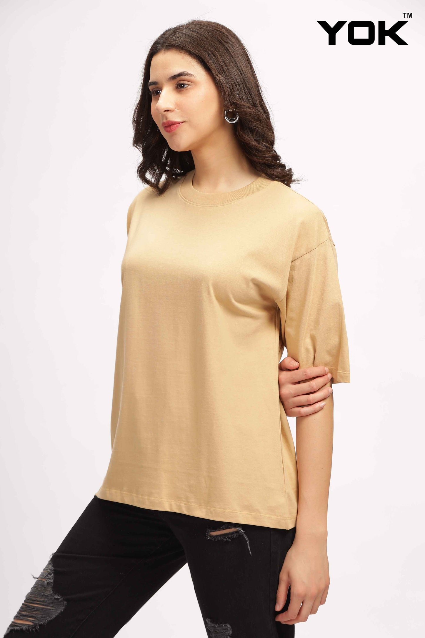 Womens Brown Oversized T Shirt 