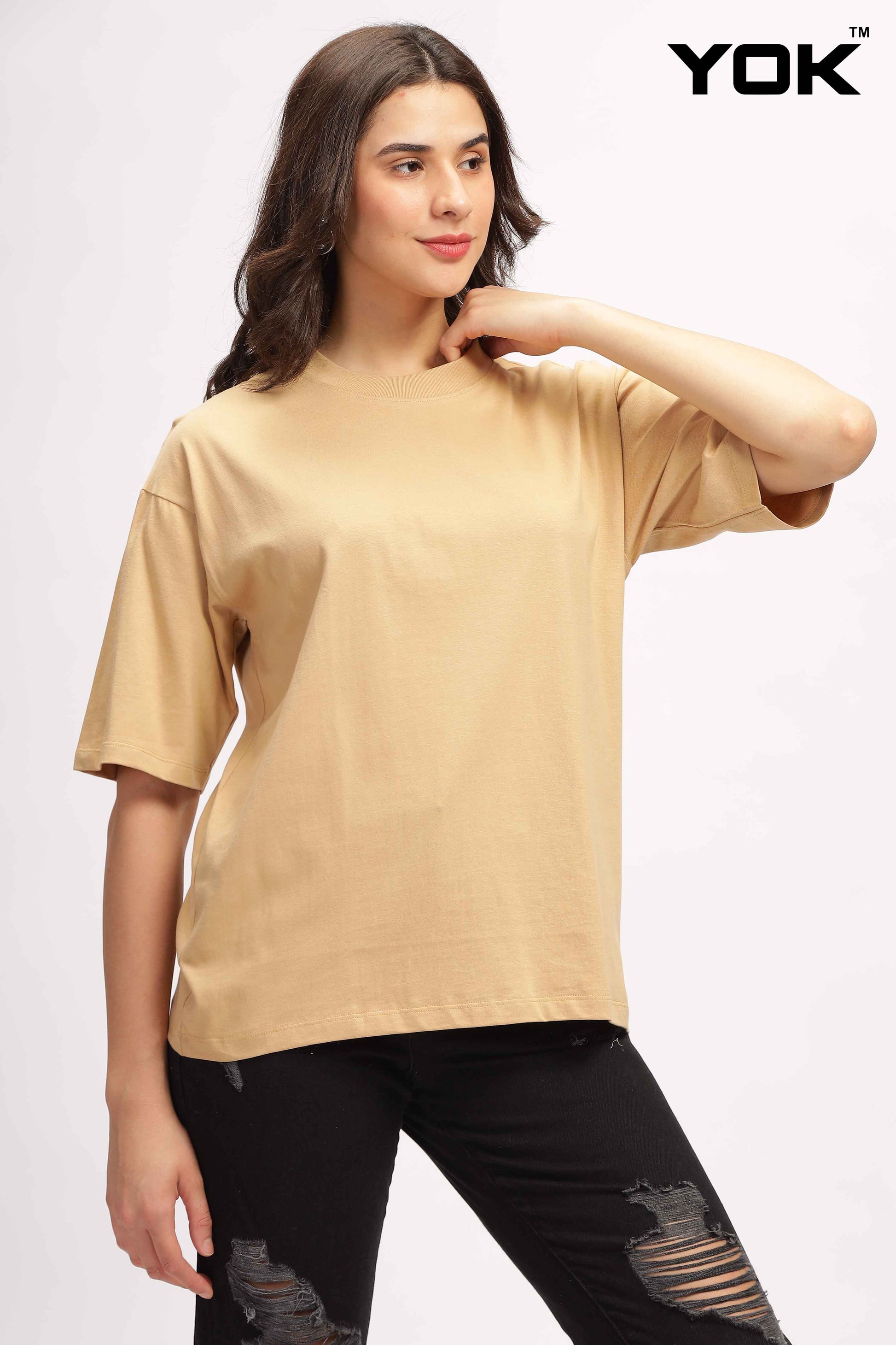 Womens Brown Oversized T Shirt 