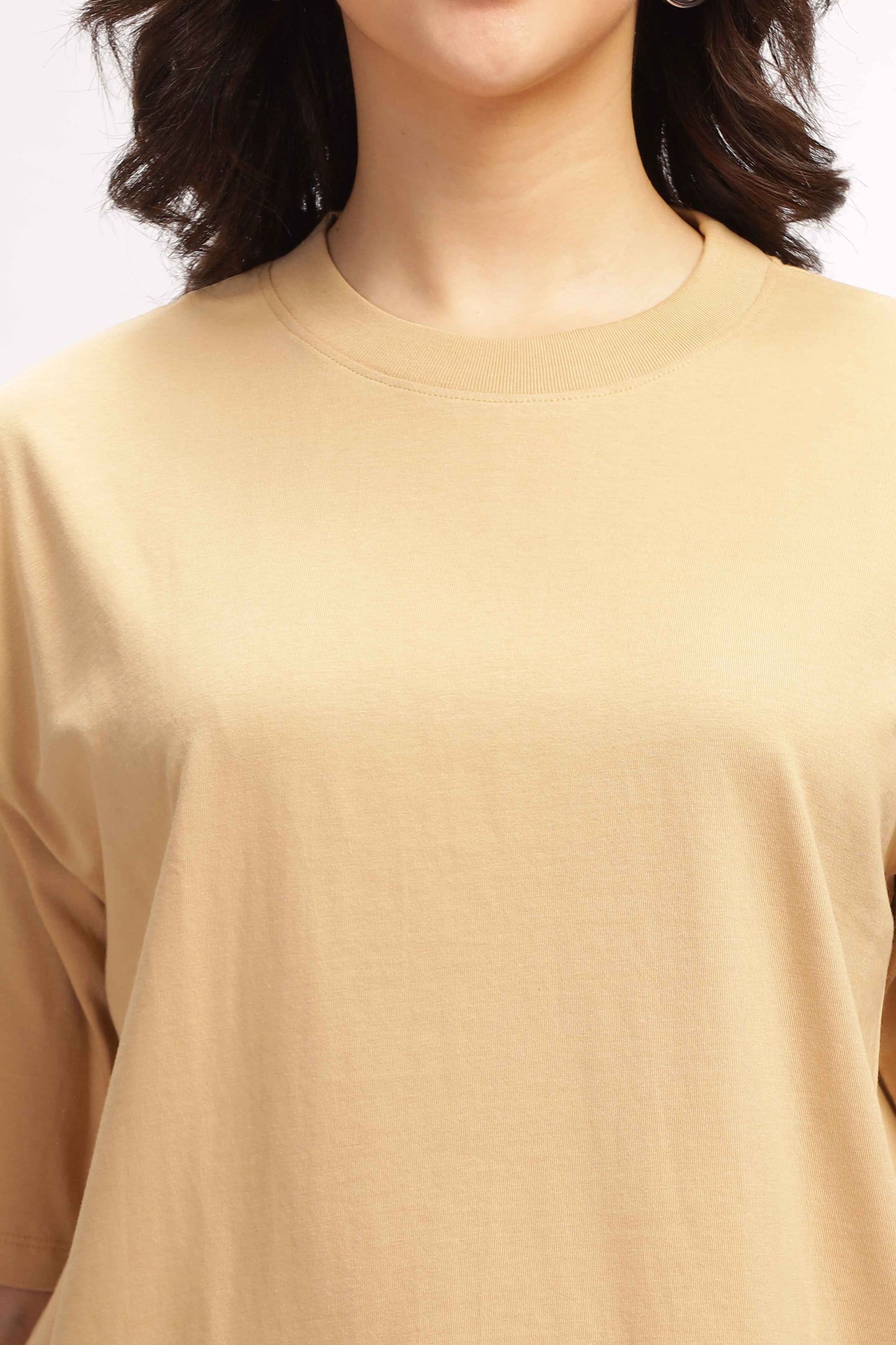 Womens Brown Oversized T Shirt 