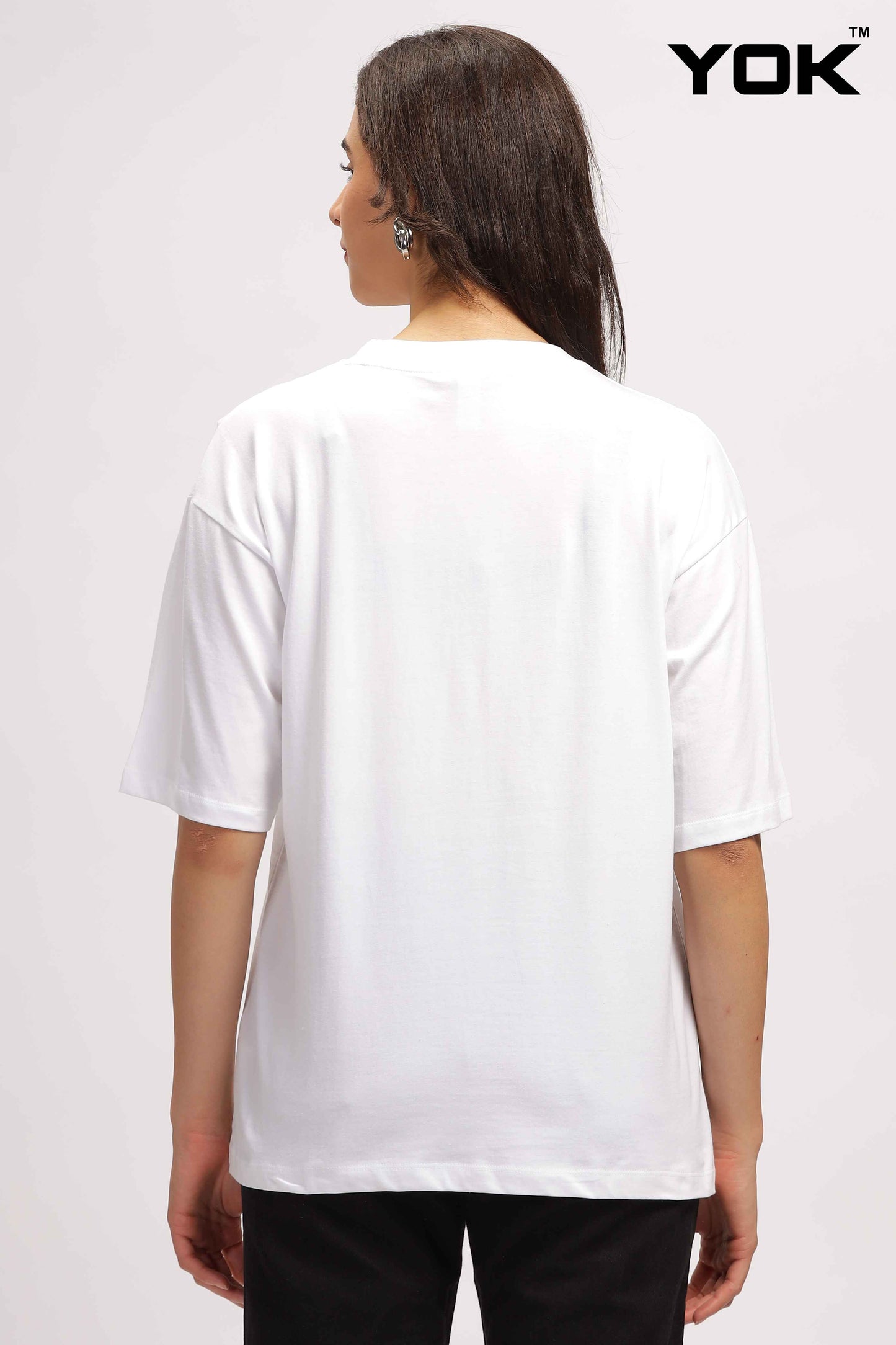 White Oversized T Shirt Women's