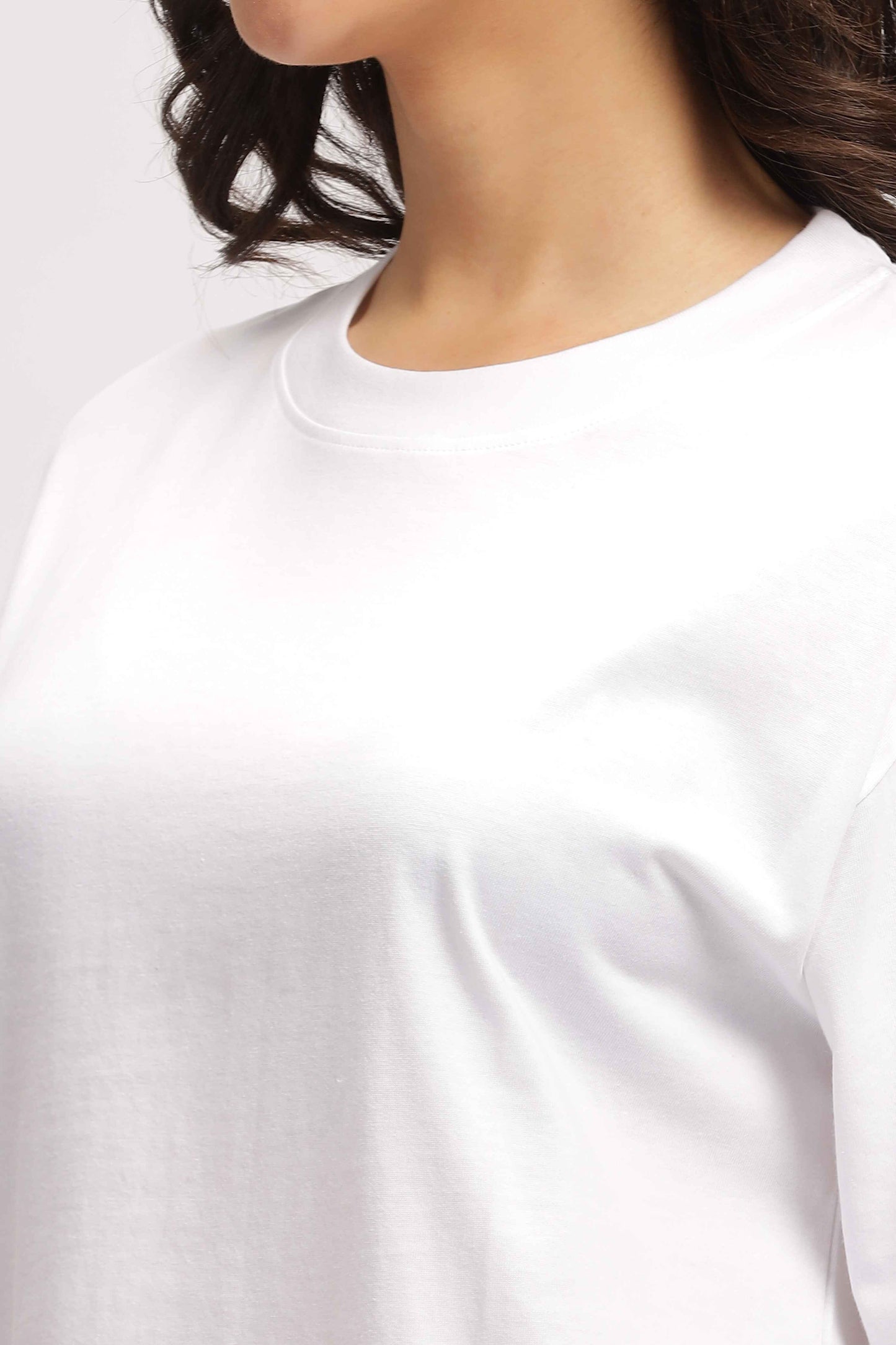 White Oversized T Shirt Women's