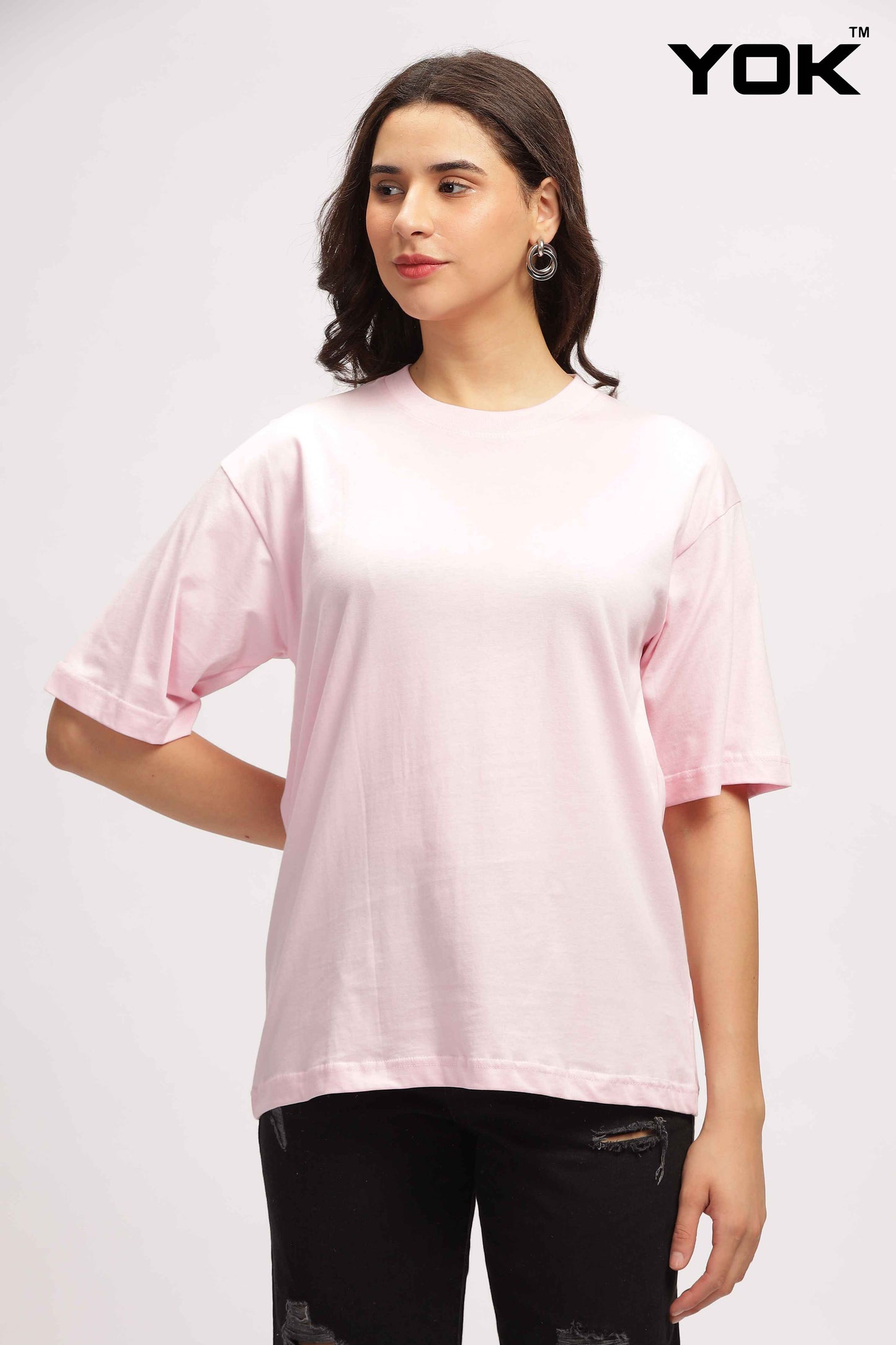 Light Pink Oversized T Shirt 