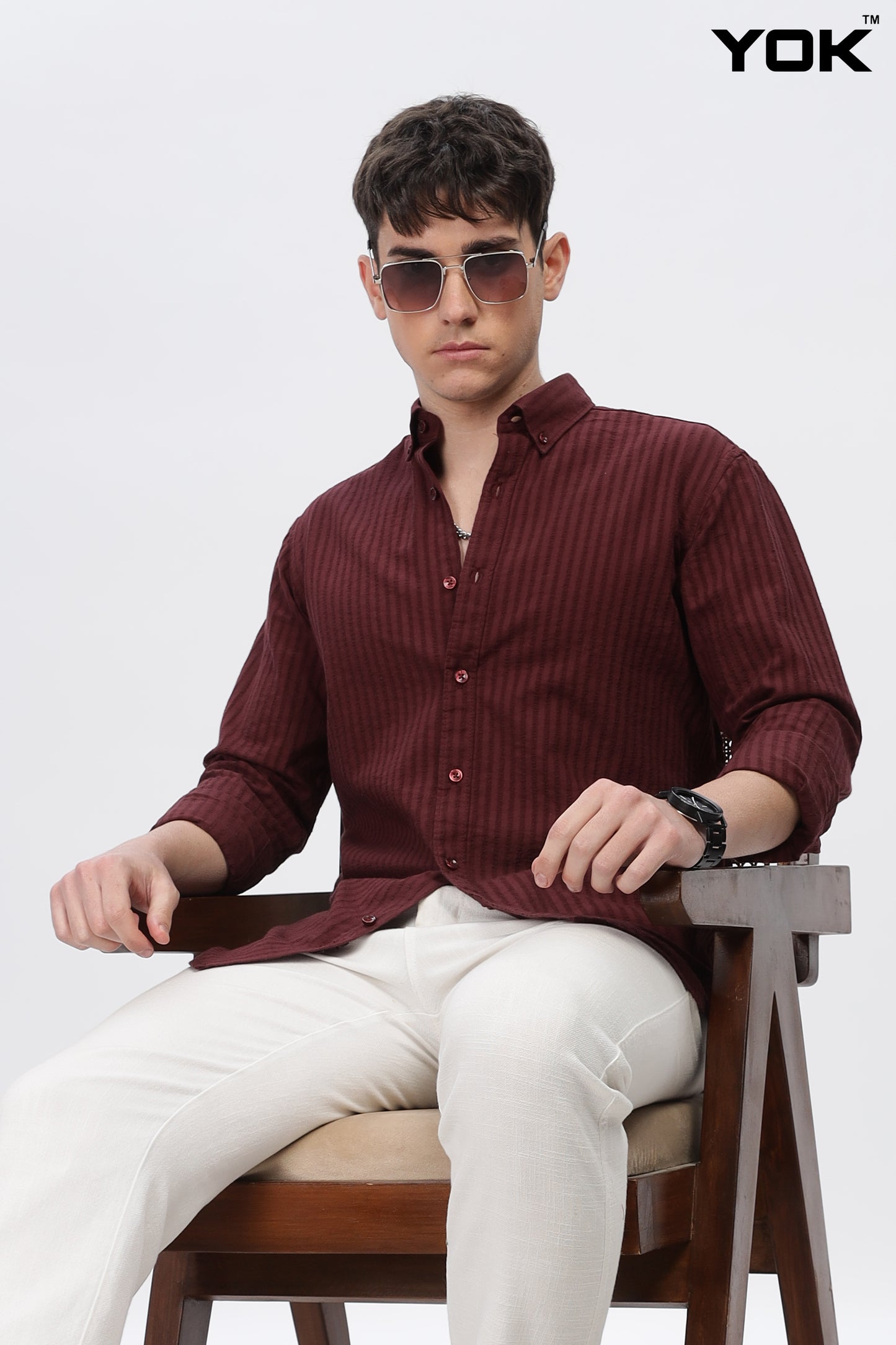 Coffee Stripe Shirt