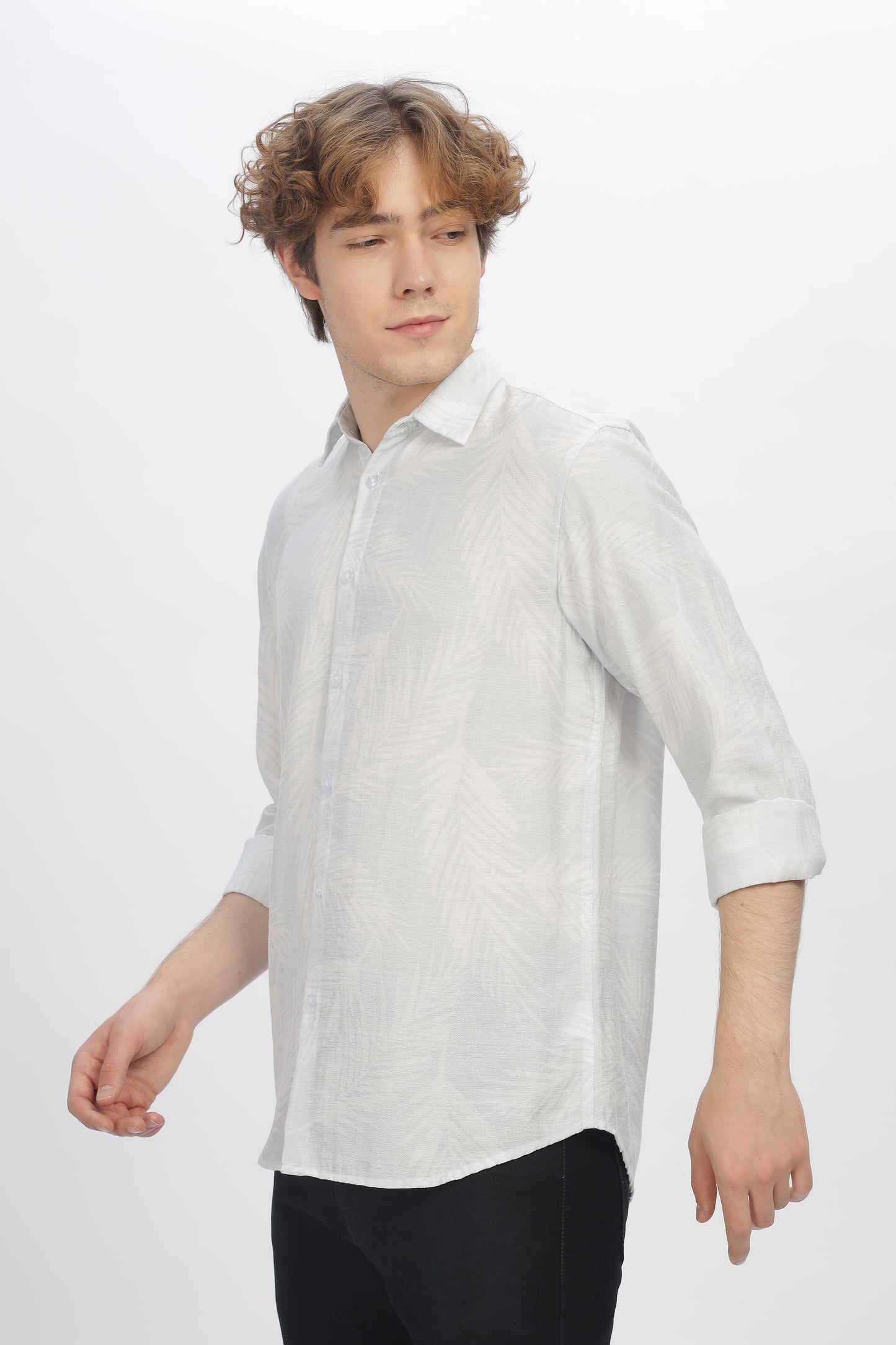  Light Grey Shirt for Men - Printed Shirt