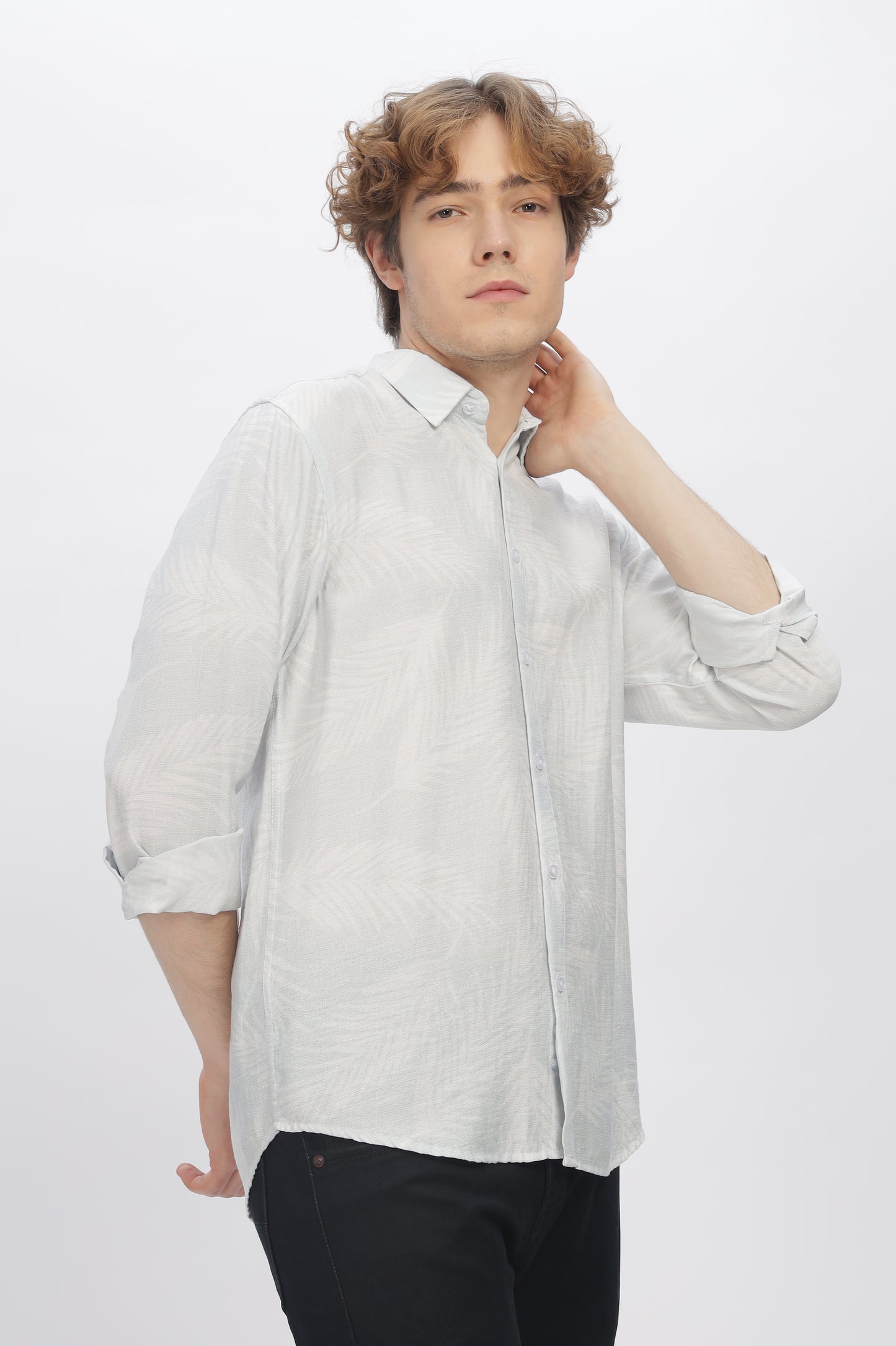  Light Grey Shirt for Men - Printed Shirt