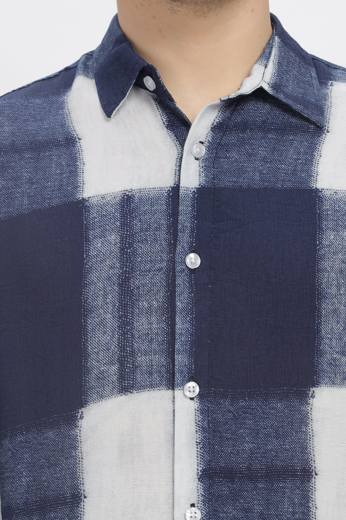 Blue Printed Shirt for Men